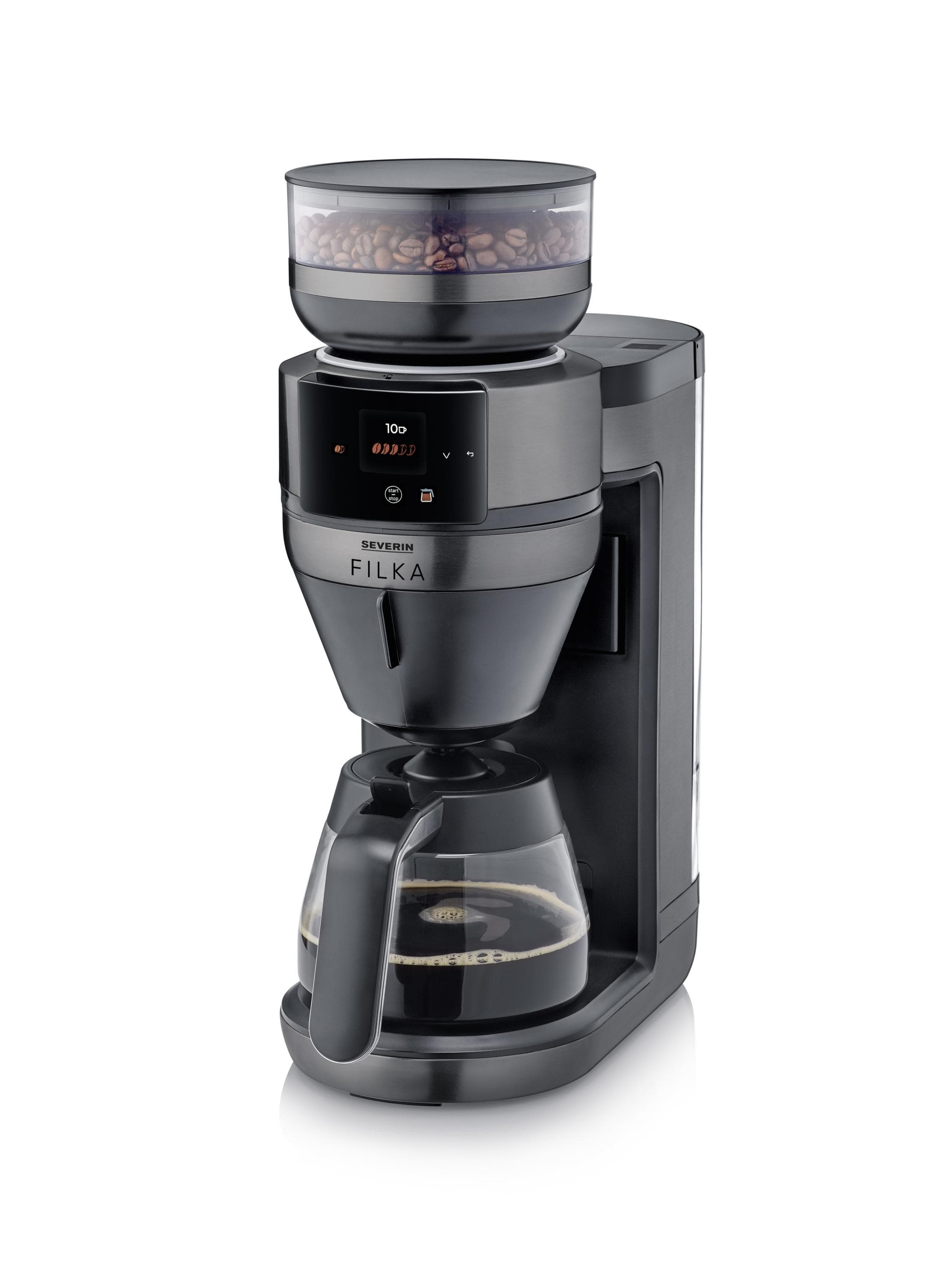 Kaffeevollautomat SEVERIN KA4854 Dark Inox