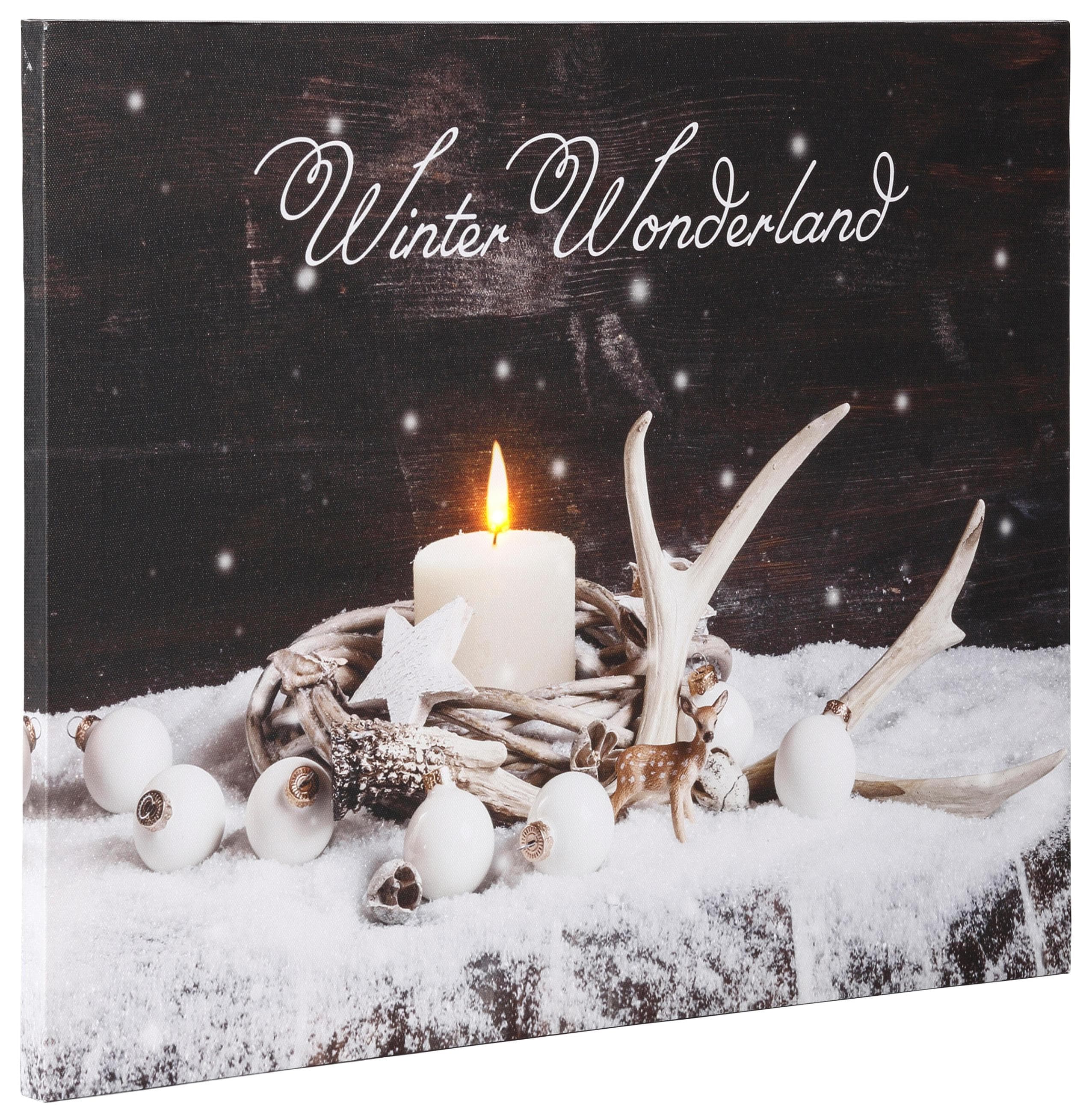 LED-Bild Winter Wonderland Weihnachtsdeko Dreams