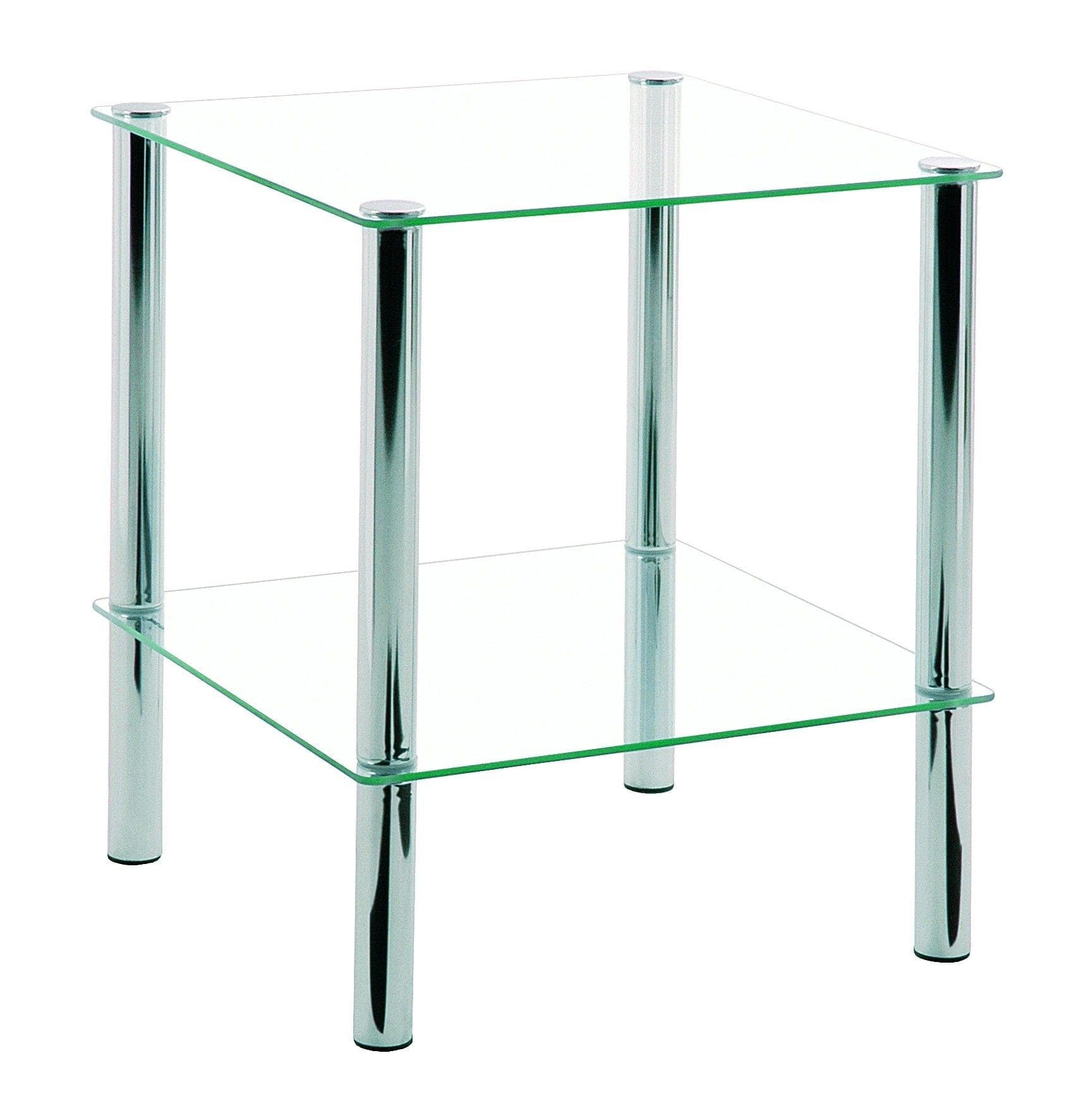 Grauer Laptoptisch & Beistelltisch - Chrom