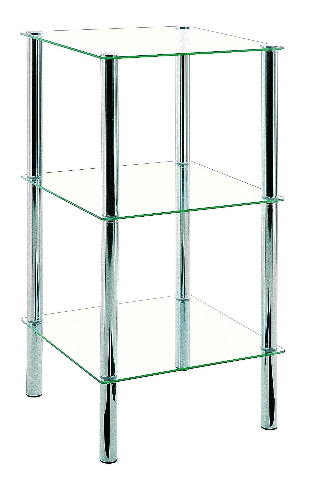 Graues Metallregal | Bücherregal & Beistelltisch | 77 cm Höhe