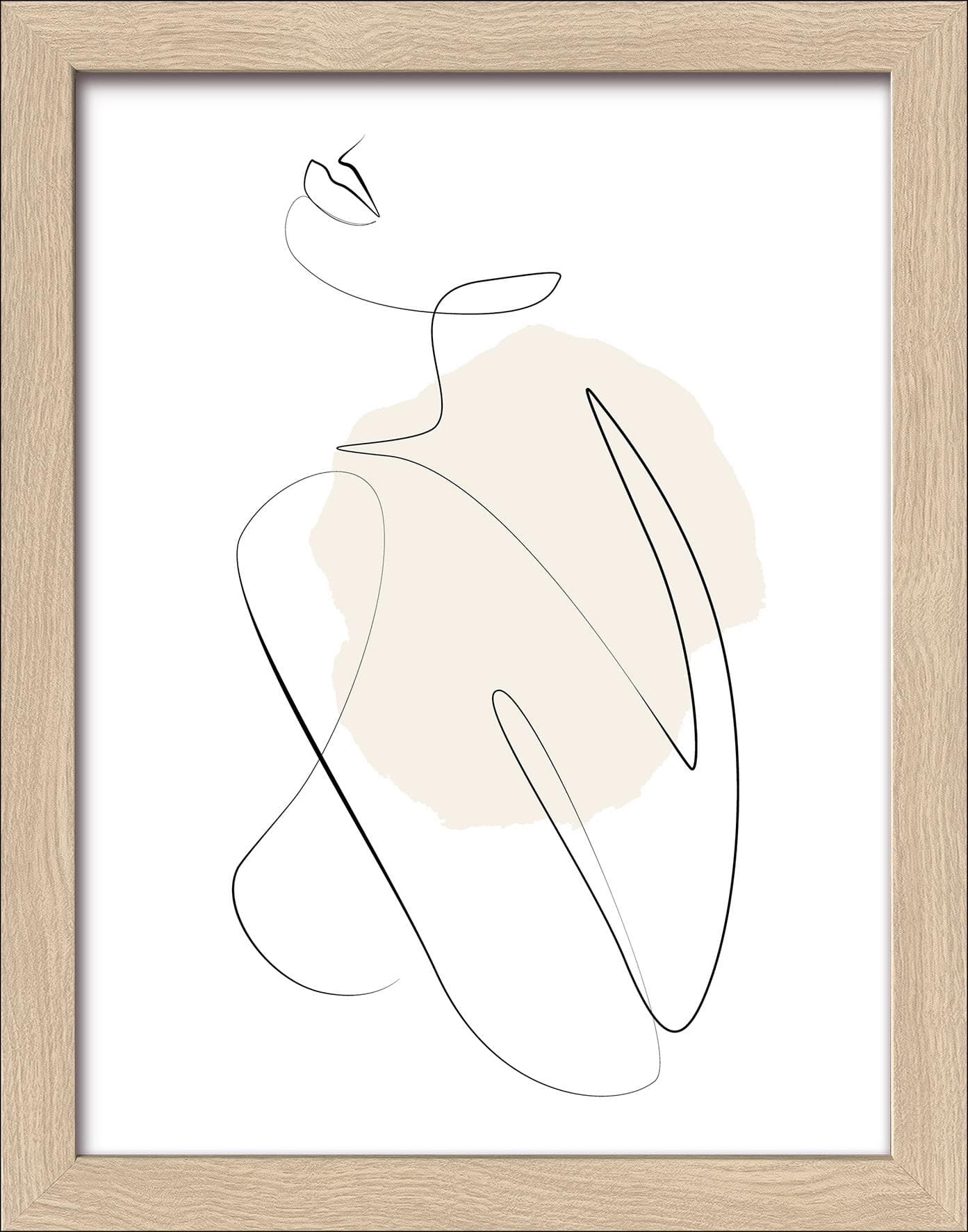 Gerahmtes Bild SHAPES XII Kunstdruck hinter Glas