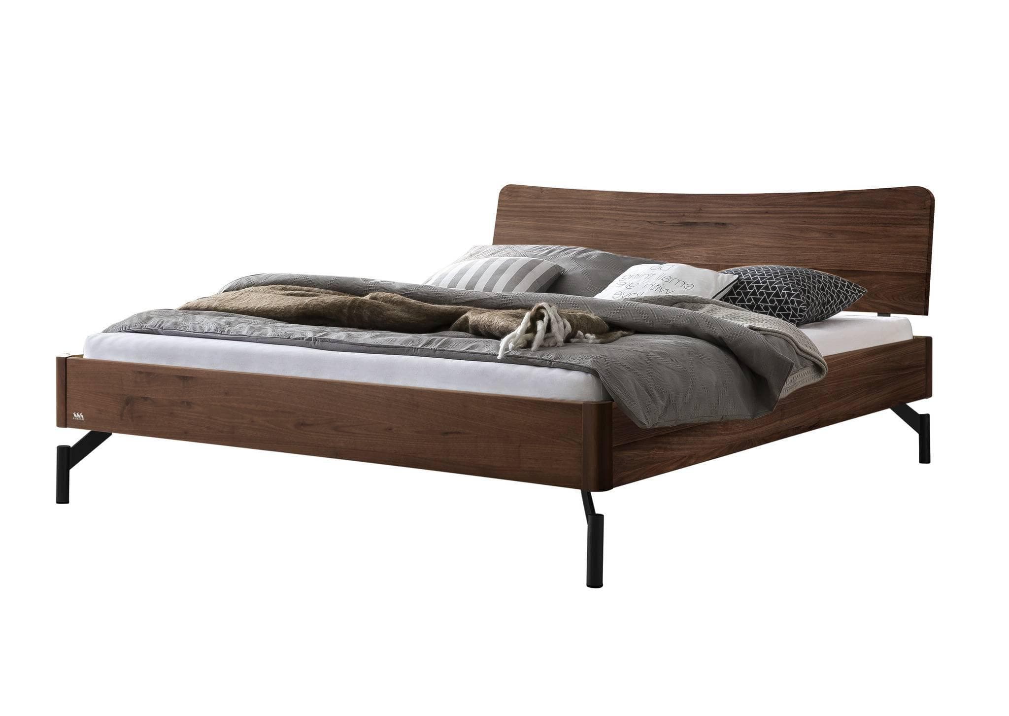 Massives Holzbett in zeitlosem Design - Fußteil 20cm