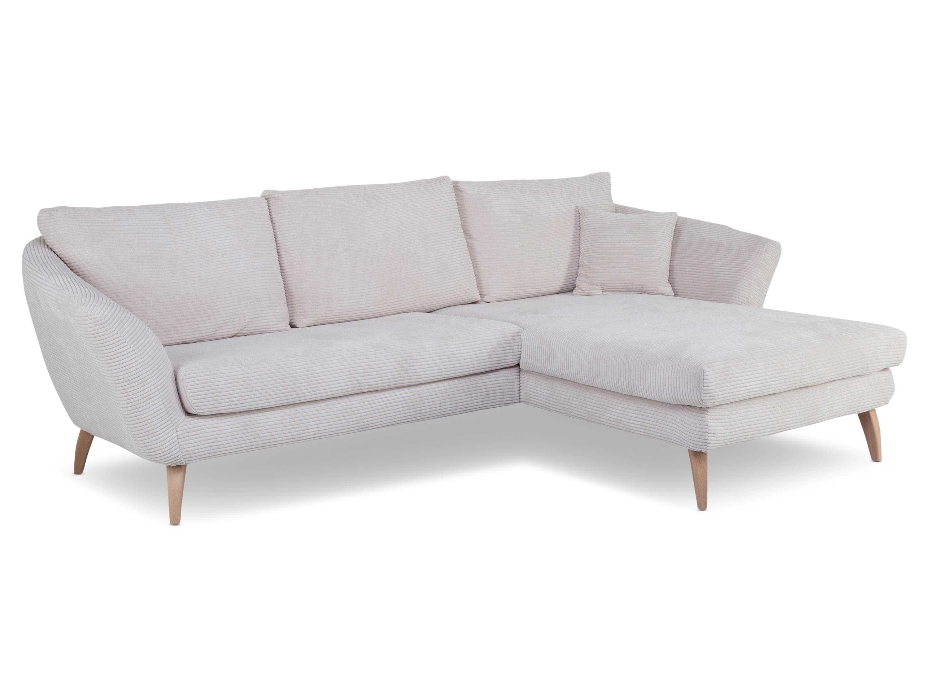 Beiges Eck Sofa - Gemütliches Polstersofa