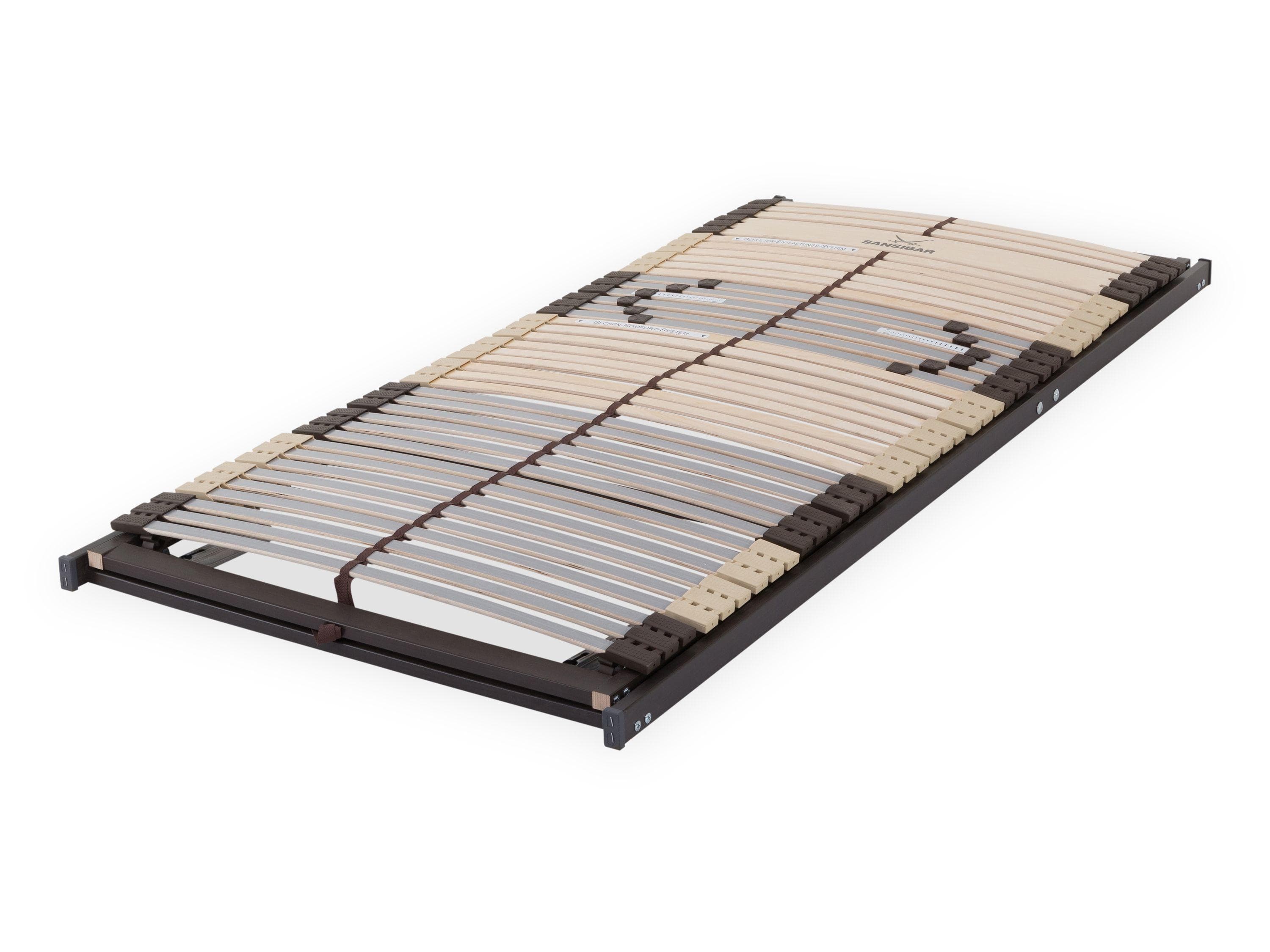 SANSIBAR NATURE 42 KF Rollrost: Verstellbarer Lattenrost mit 7 Liegezonen