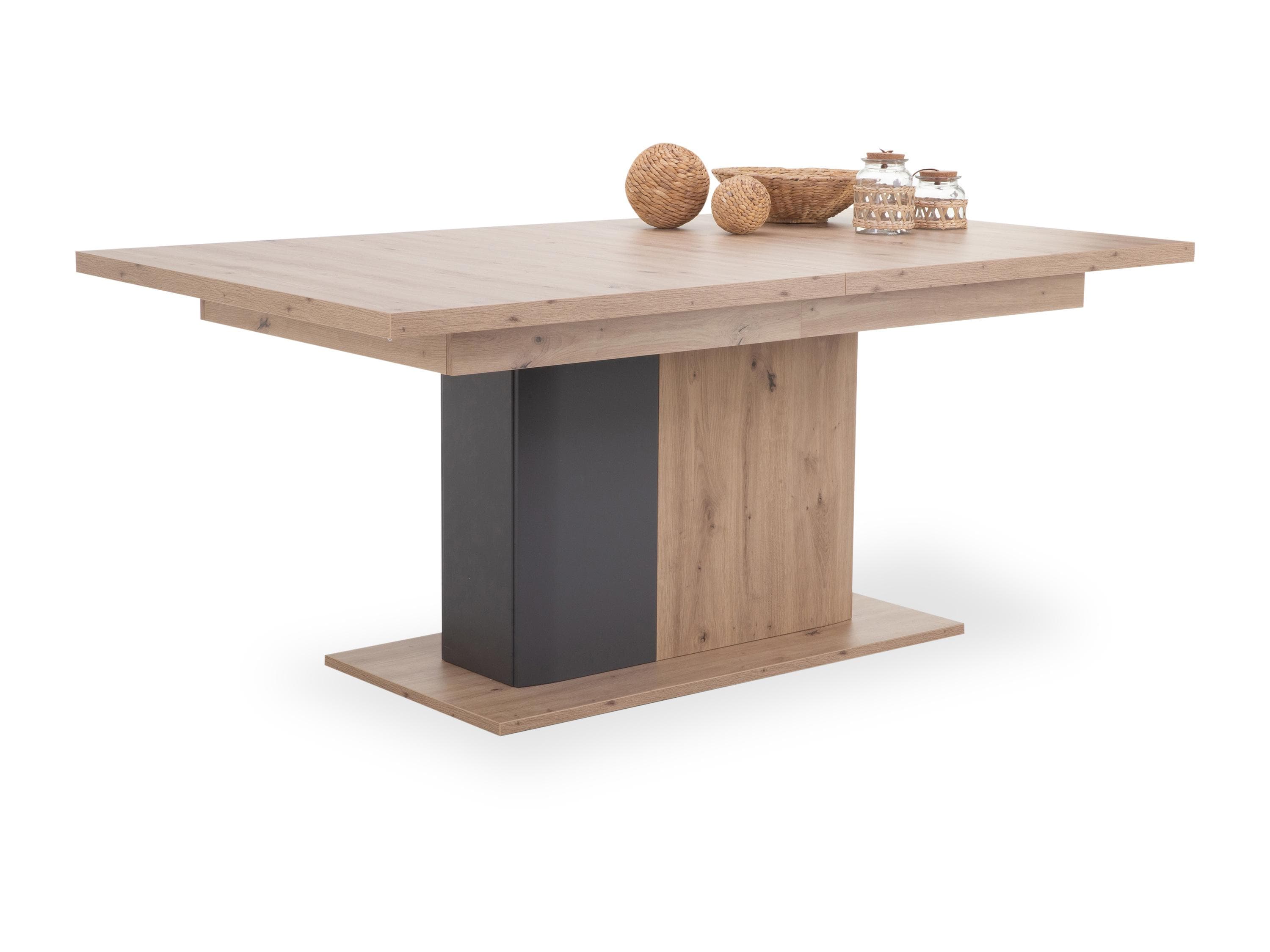 Ausziehtisch Cortona in Balkeneiche / Anthrazit