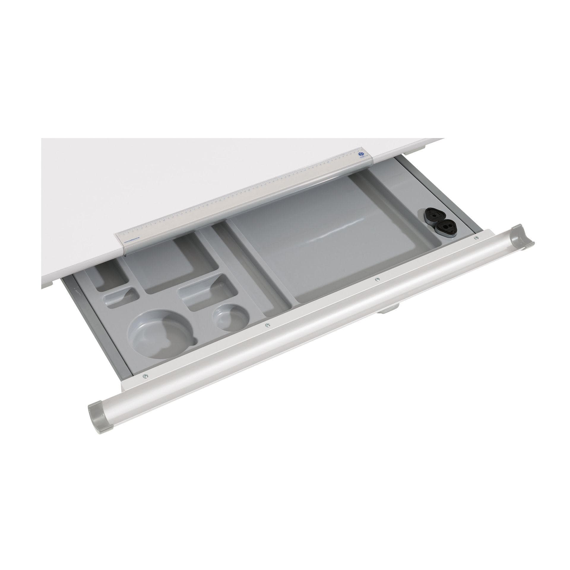 PAIDI Schubkastenauszug plus Metall Silberfarben Schreibtischschublade