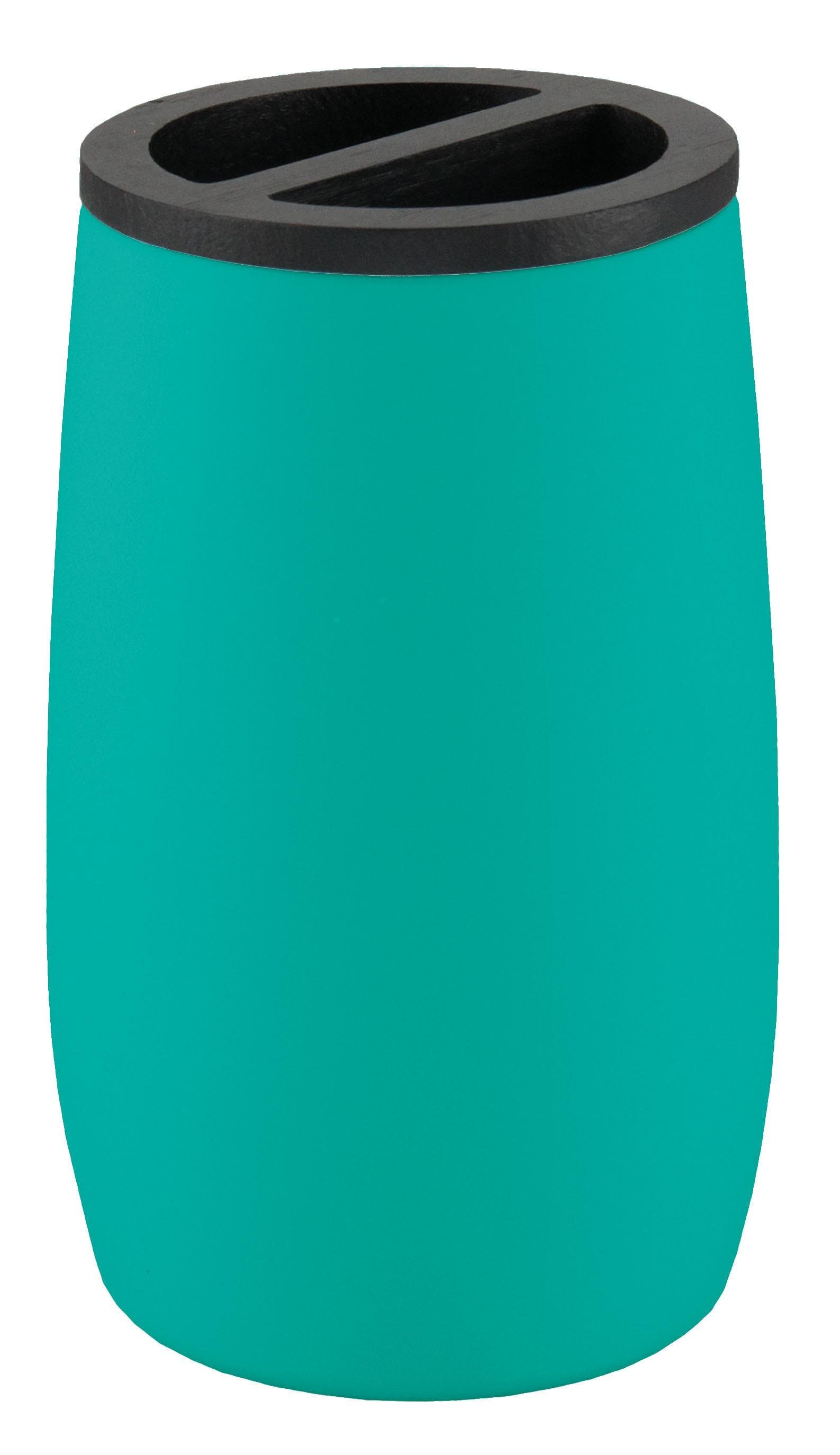 Zahnbürstenhalter KLEINE WOLKE "Daily" Türkis ABS Bambus