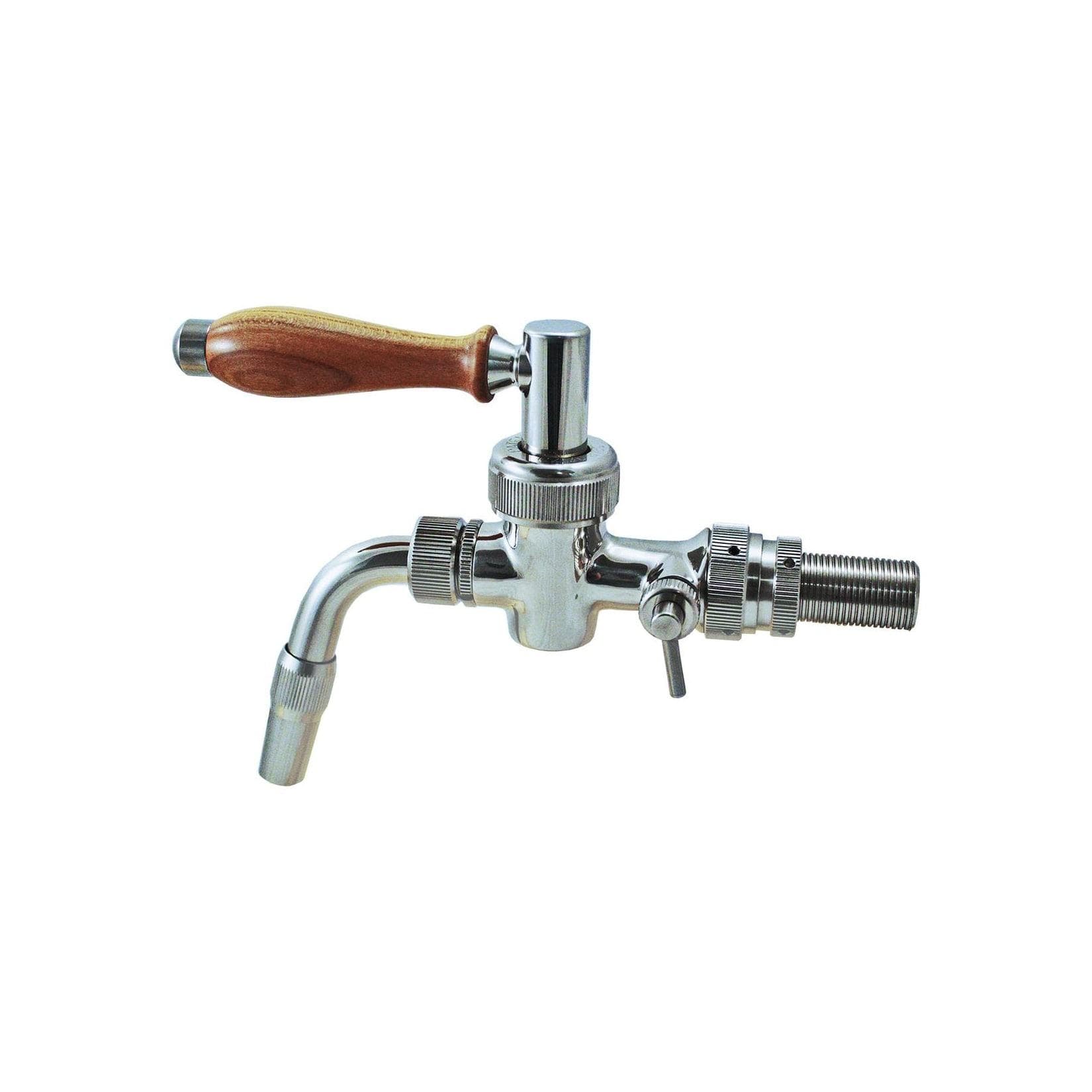 Kompensatorhahn Lindr Side Pull Nostalgie Edelstahl Zapfhahn