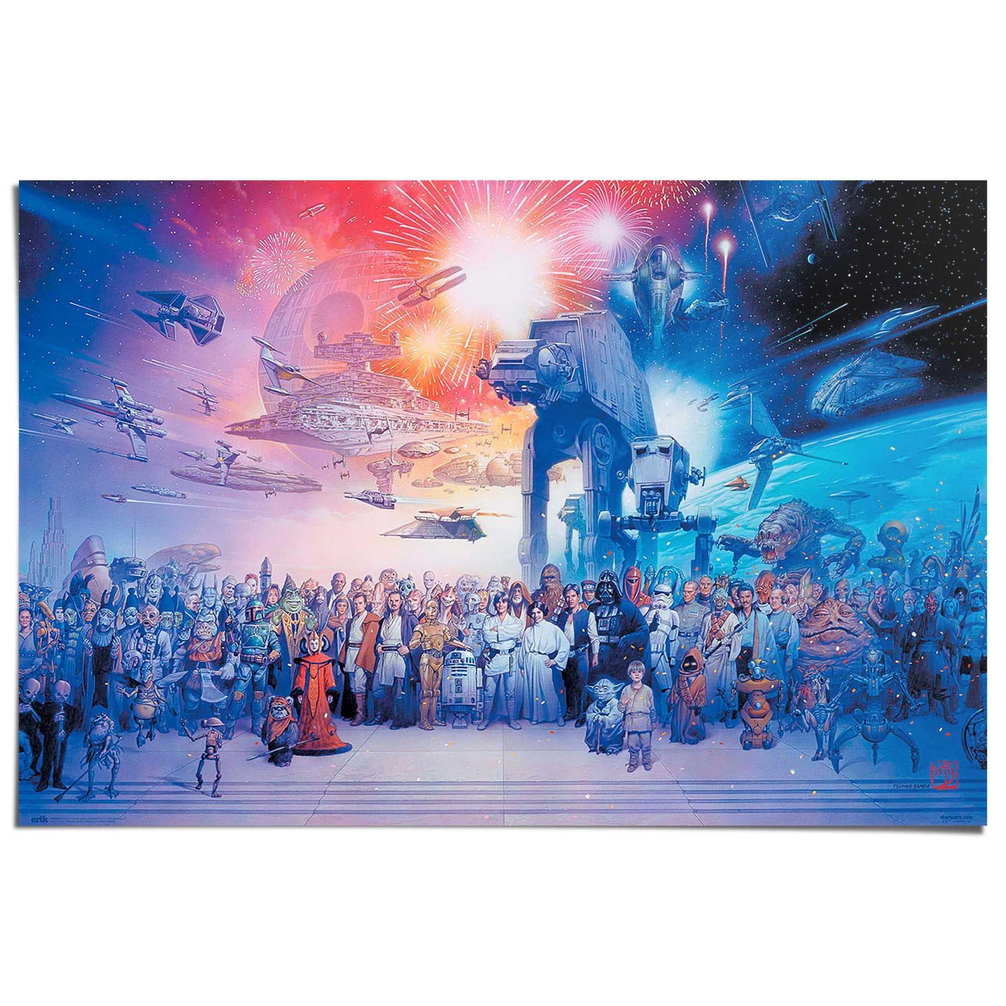 Reinders! Star Wars - legacy characters Poster Blau