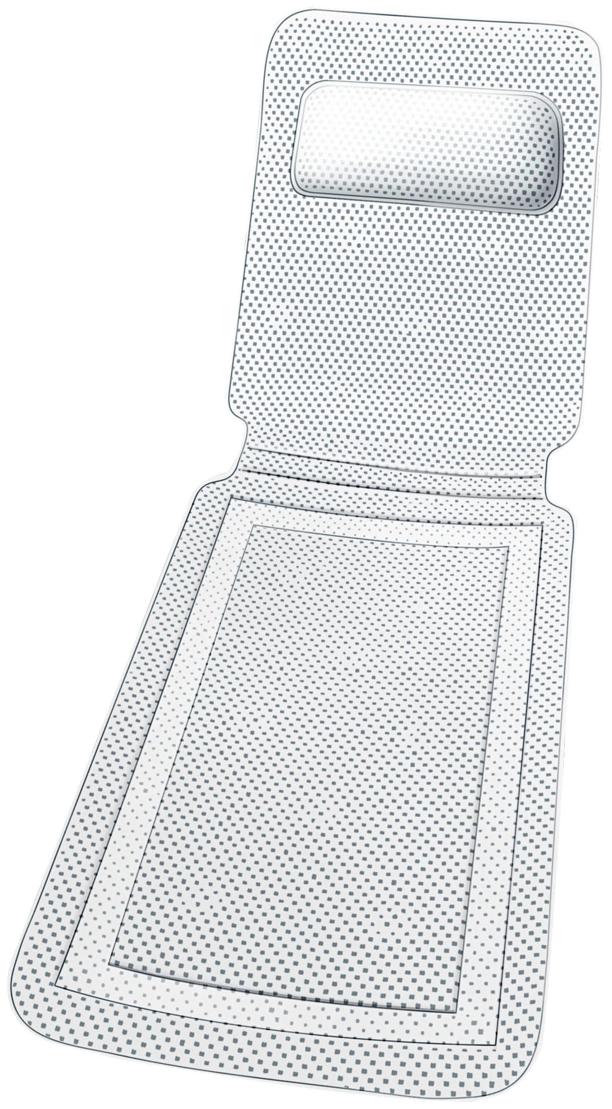 WENKO Duschmatte Badewanneneinlage - Rutschhemmend & Komfortabel