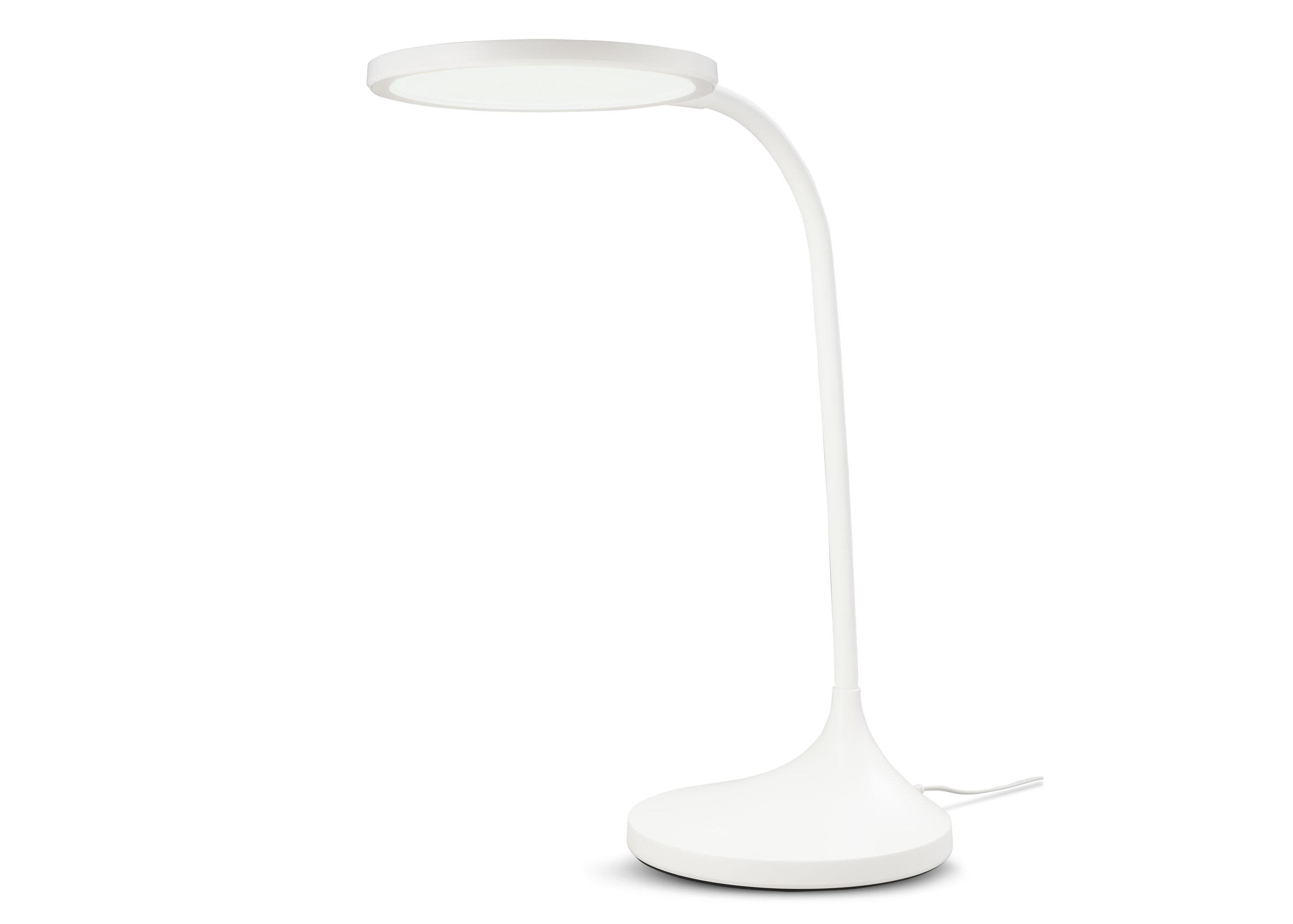 casa NOVA BRIGHT LED Schreibtischlampe Weiß Kunststoff Dimmfunktion