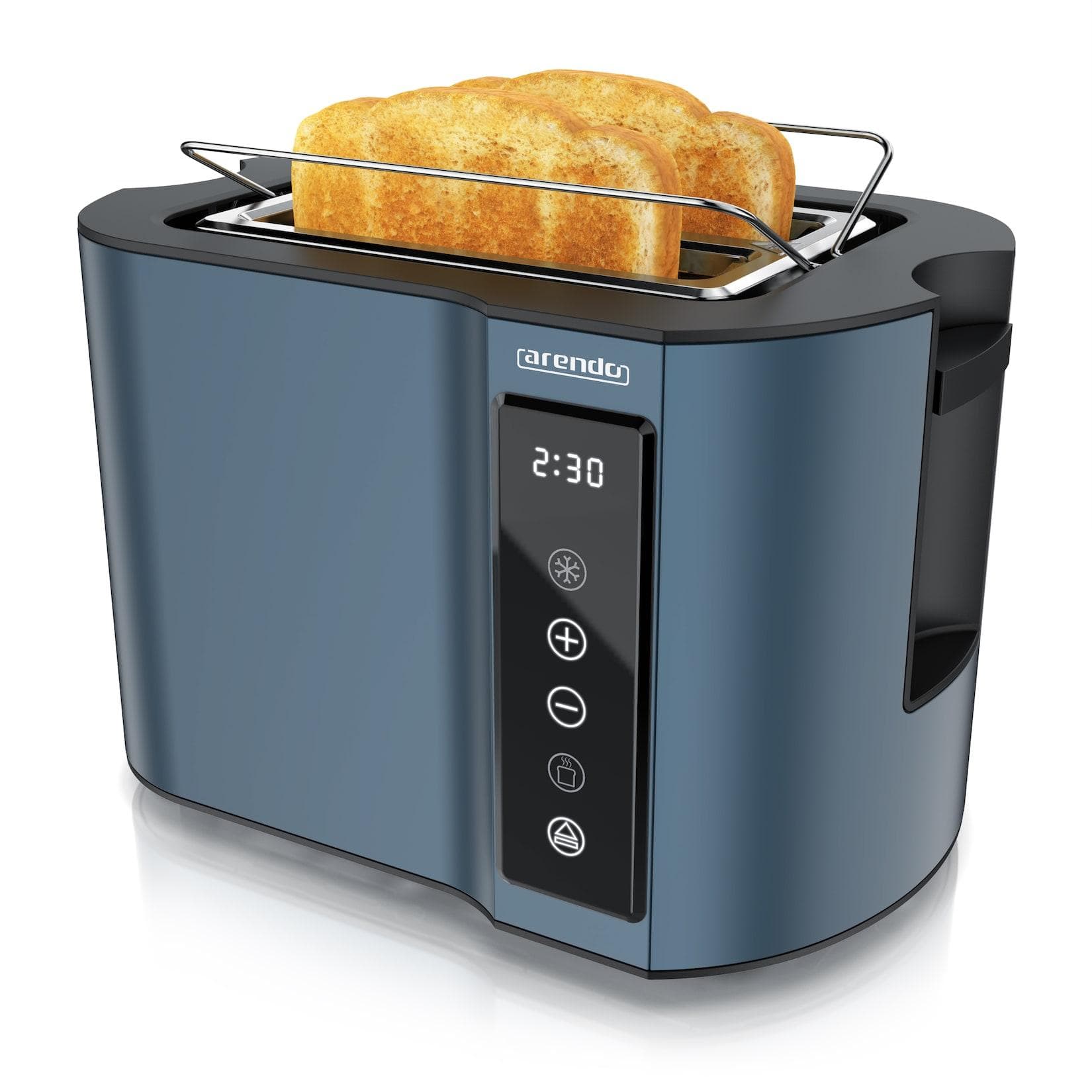 Arendo Toaster Wärmeisoliertes Doppelwandgehäuse, 2 Scheiben, 800 W, Touchpanel, 7 Bräunungsgrade