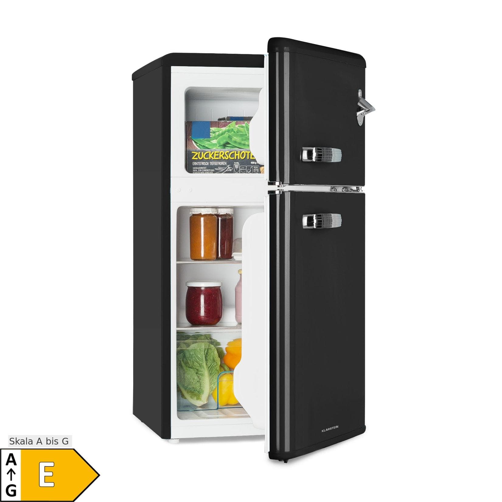 Klarstein Irene Kühl- & Gefrierkombination 85 Liter Retro-Design Weiss