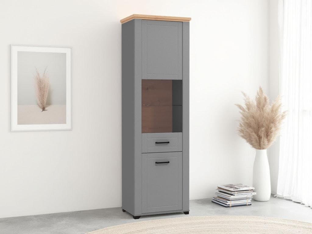 Vitrinenschrank Valencia - Sicherheitsglas & Einlegeböden