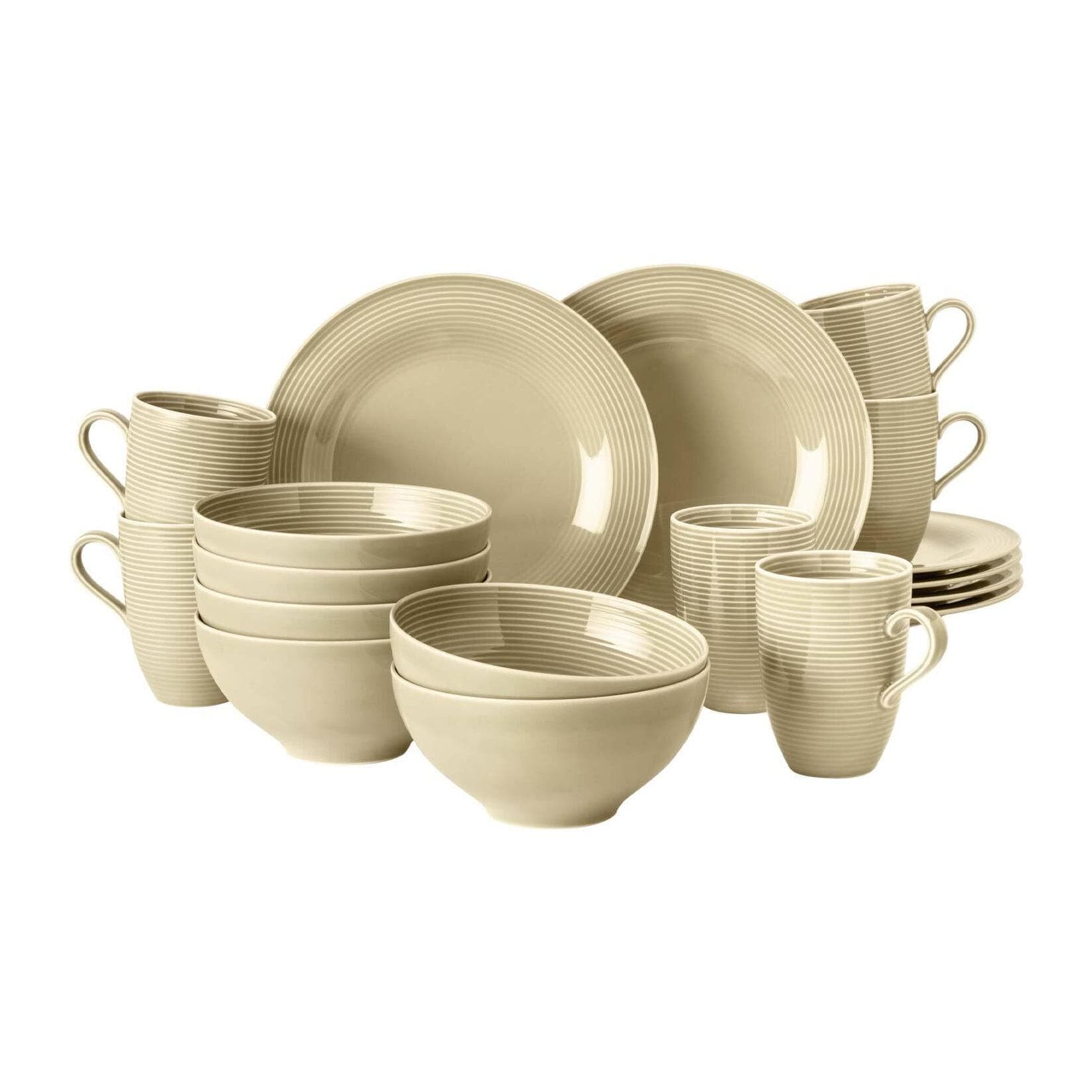 Seltmann Weiden Frühstücksset 18-tlg. Beat Color Glaze Porzellan