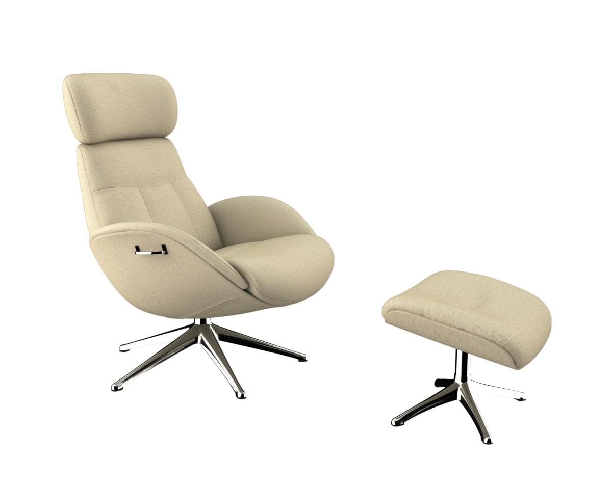 Premium Relaxsessel mit verstellbarer Rückenlehne und Kopfteil