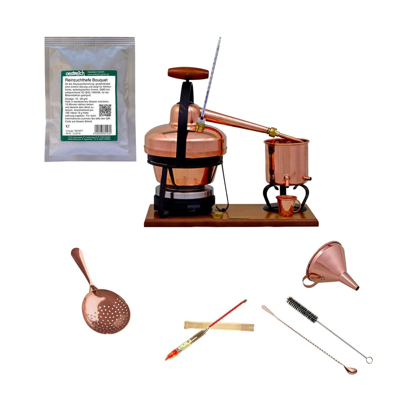 ich-zapfe Destille Premium 1,25 Liter mit Reinzuchthefe