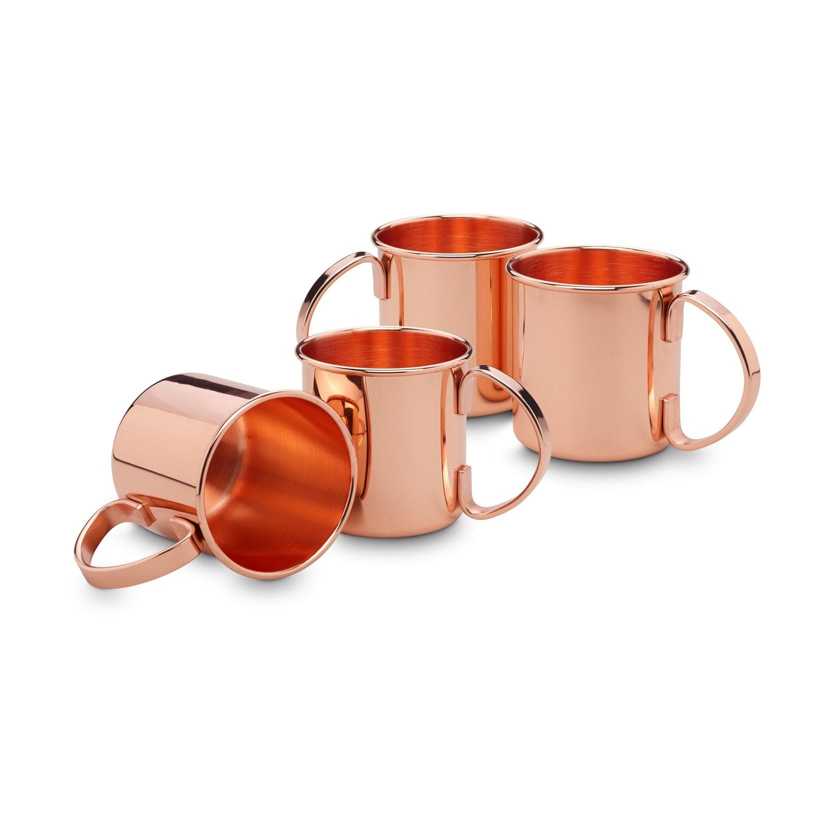 ECHTWERK Moscow Mule Becher Set 4tlg Edelstahl Silber