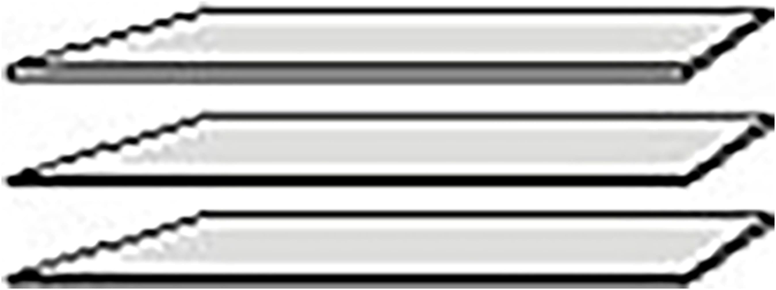 Einlegeboden FORTE, grau, Spanplatte, 3er Set