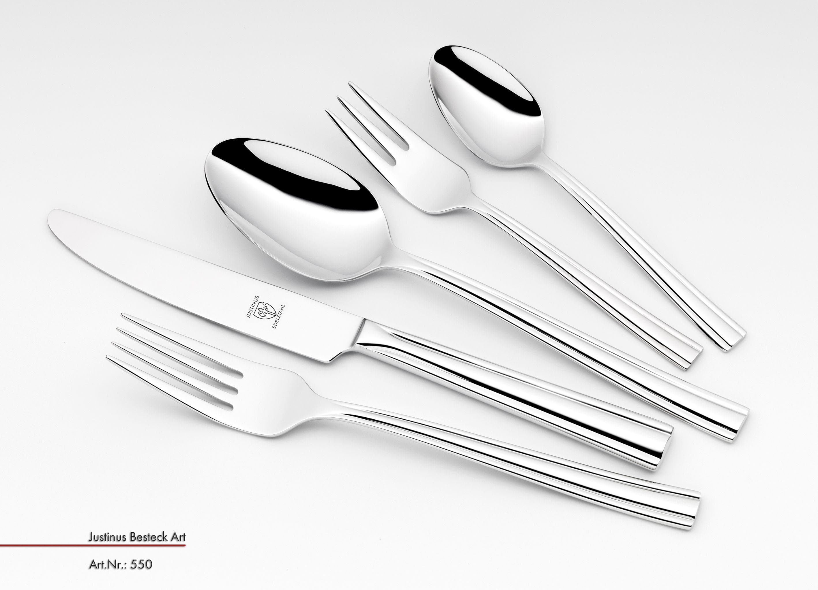Besteckgarnitur JUSTINUS ART 30-teilig Silber