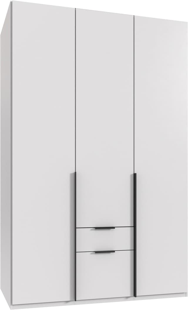 Wimex Drehtürenschrank: Moderner Kleiderschrank mit viel Stauraum und Aluminiumgriffen