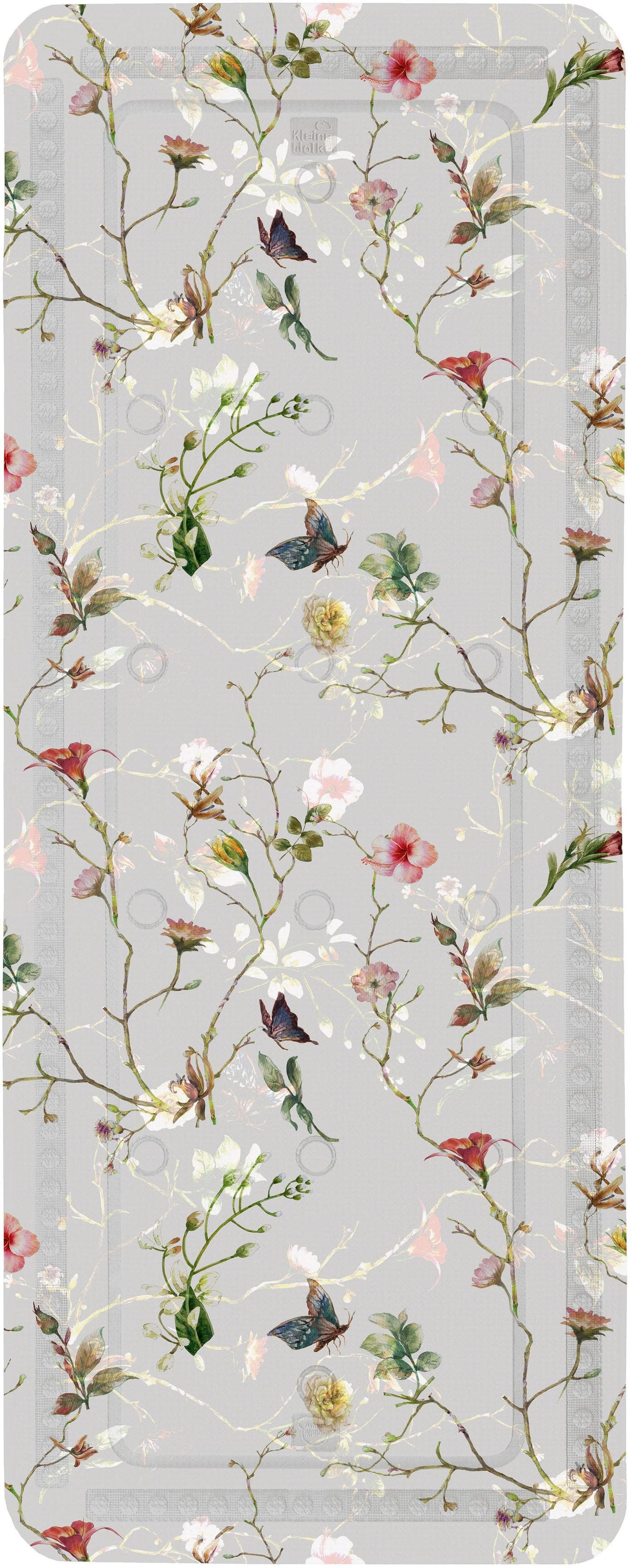 Bunte Wanneneinlage mit floralem Design