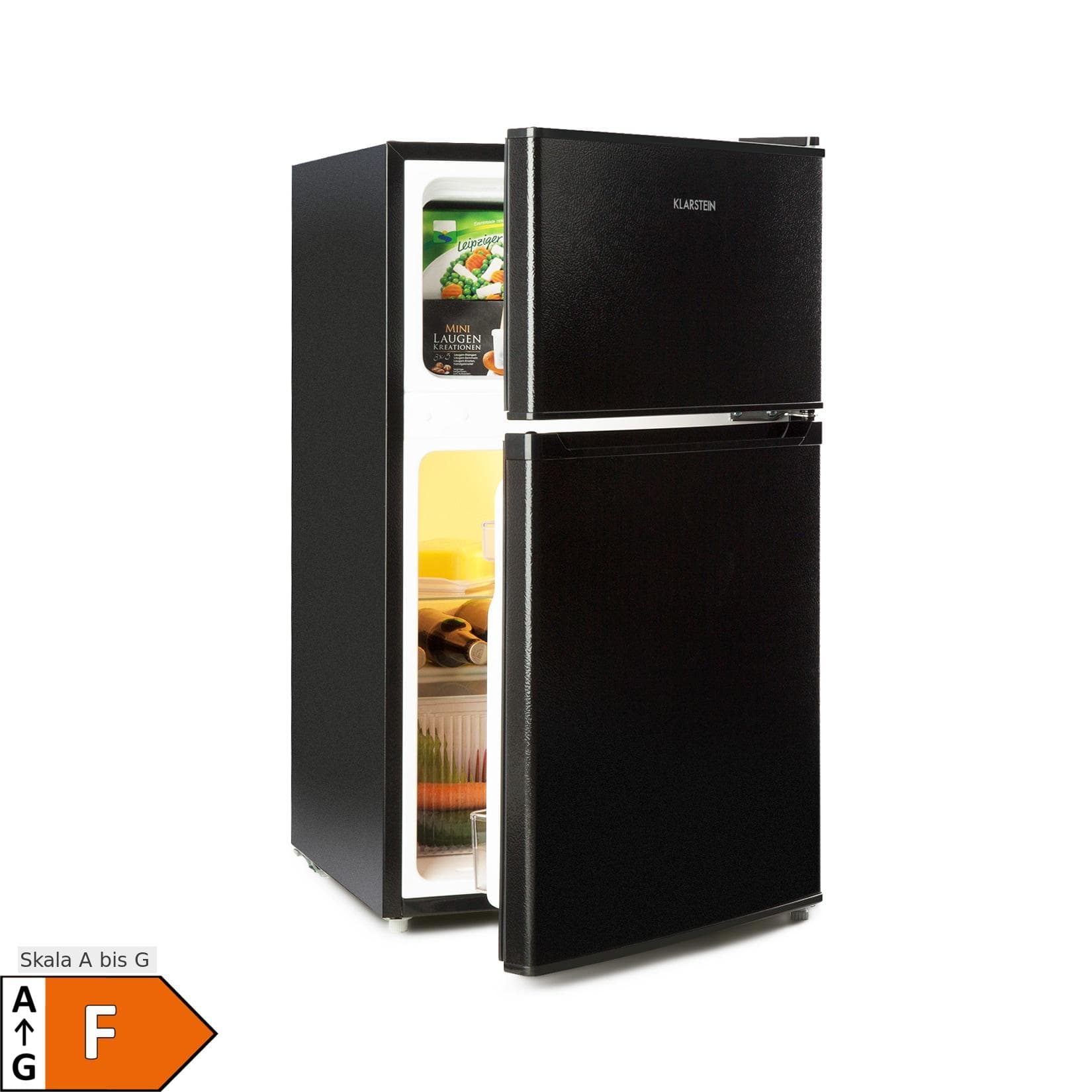 Klarstein Big Daddy Cool Kühl-Gefrier-Kombination 87 Liter Schwarz