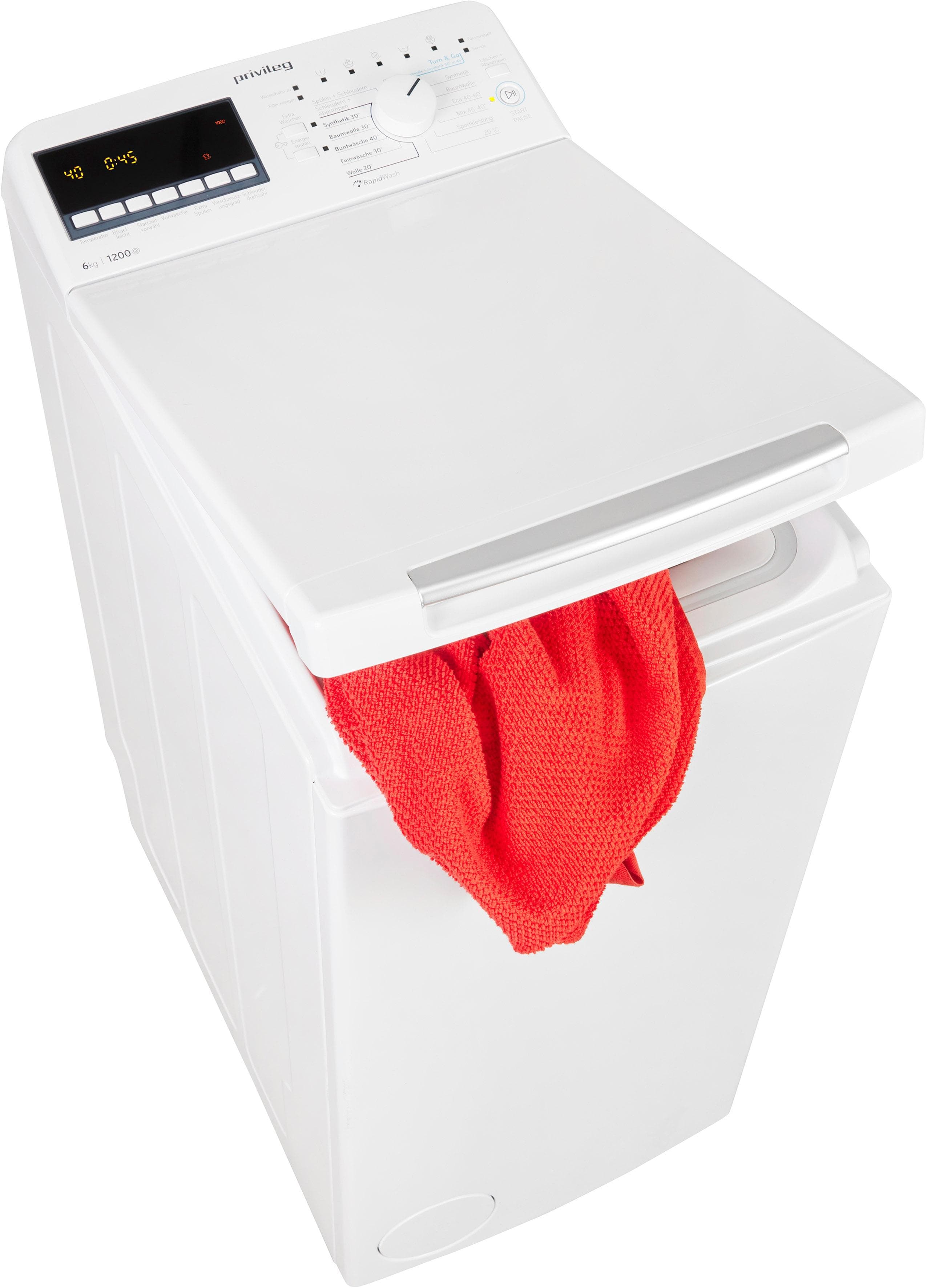 PRIVILEG Waschmaschine Toplader PWT A612P N 6 kg Weiß