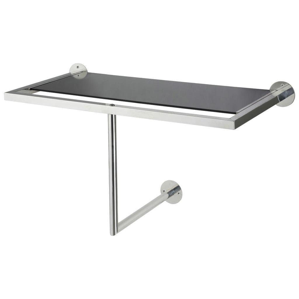 Wandgarderobe Metall Glas Hutablage Kleiderstange