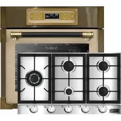 Kaiser Herd-Set EH 6726 ElfAD Einbaubackofen+KCG 9357 Gaskochfeld