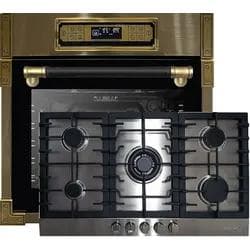 Kaiser Herd-Set EH 6726 AD Einbaubackofen+KG 9356 Gaskochfeld Multifunktions-Elektro-Backofen