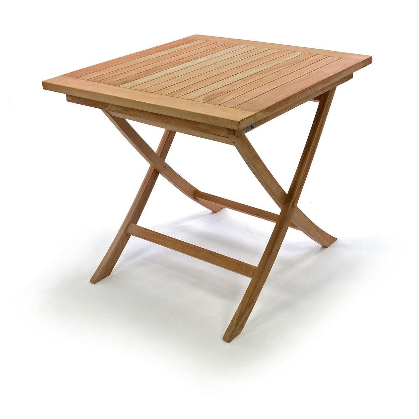 Quadratischer Gartentisch aus behandeltem Holz