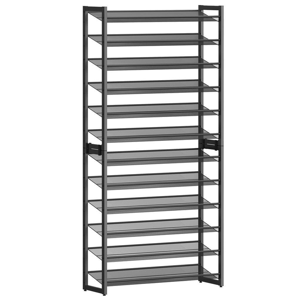 Boxxx Schuhregal Songmics Schwarz Metall 12 Fächer