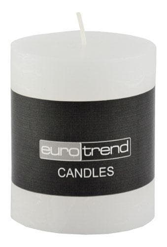 Kerze RUSTI Weiß Zylinderförmig