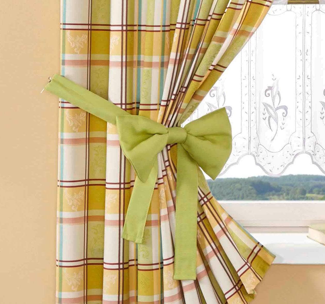 Stickereien Plauen Raffhalter Dolche, Gardinen, 1-tlg.