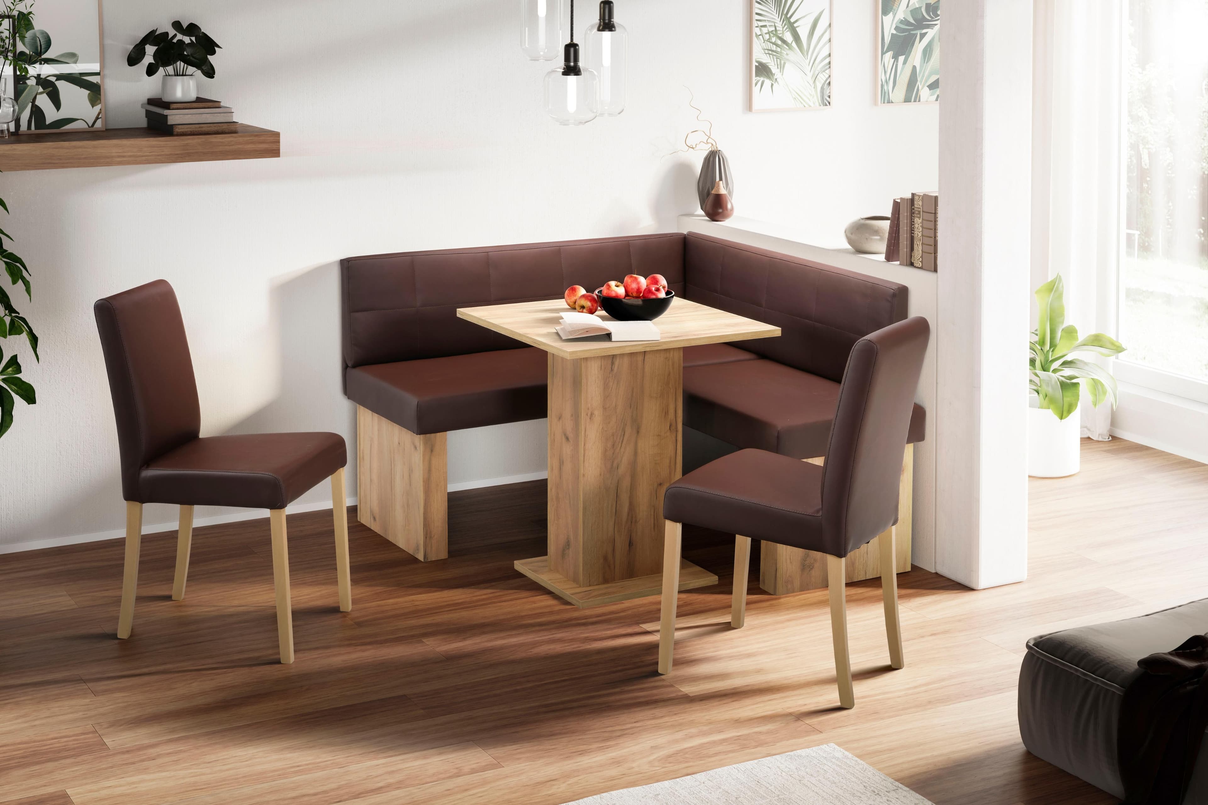 Eckbankgruppe Anna 2 (4-teilig) mit stabilen Stühlen