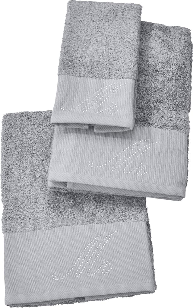 Duschtuch DONE. Stone Silbergrau 70x140cm Walkfrottier 100% Baumwolle