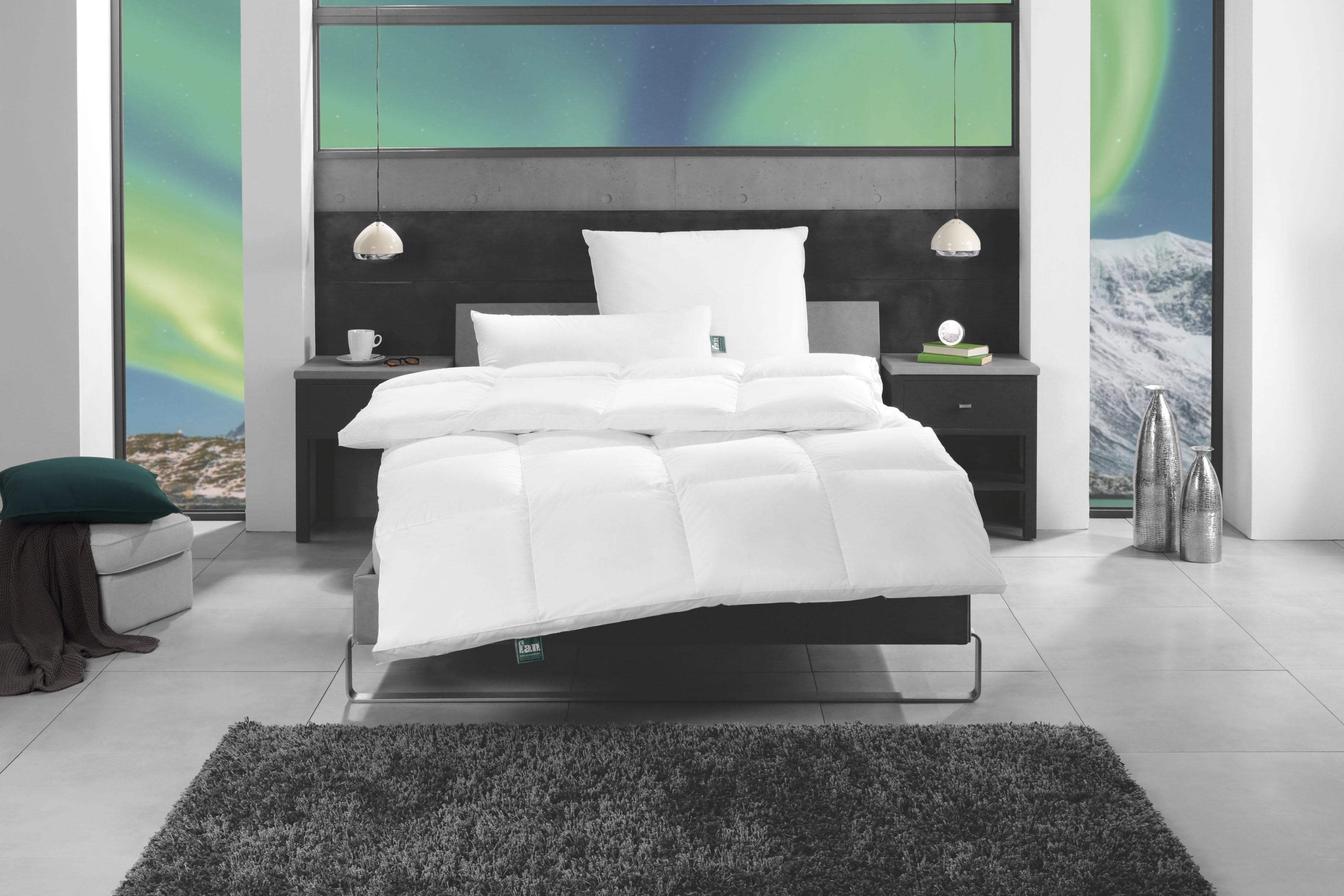 f.a.n. Island Gänsedaunenbettdecke: Biobasiert & Klimaausgleichend