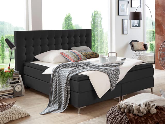 Boxspringbett mit Bonnell-Federkern und Topper