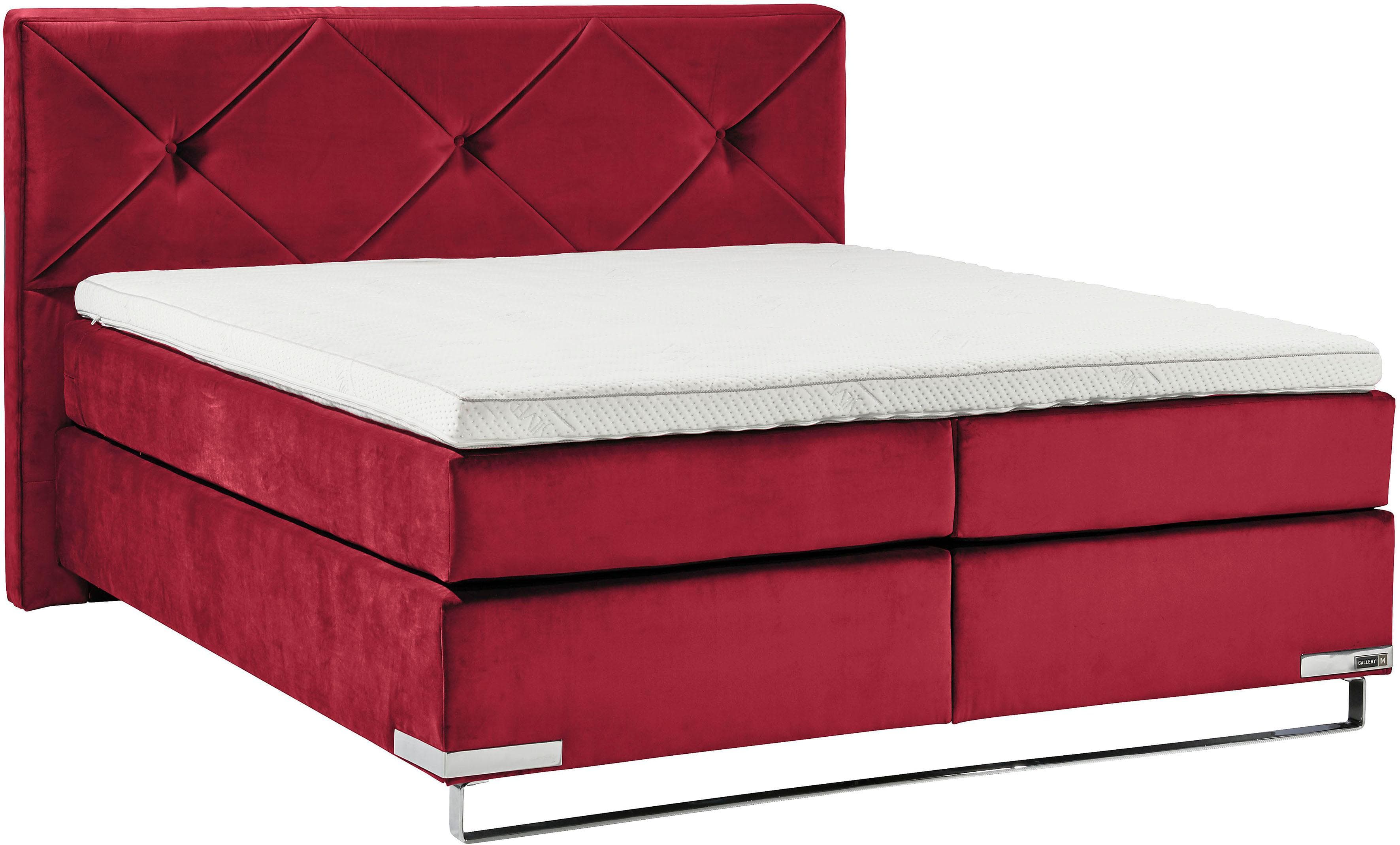 Boxspringbett Dubai Rot GALLERY M