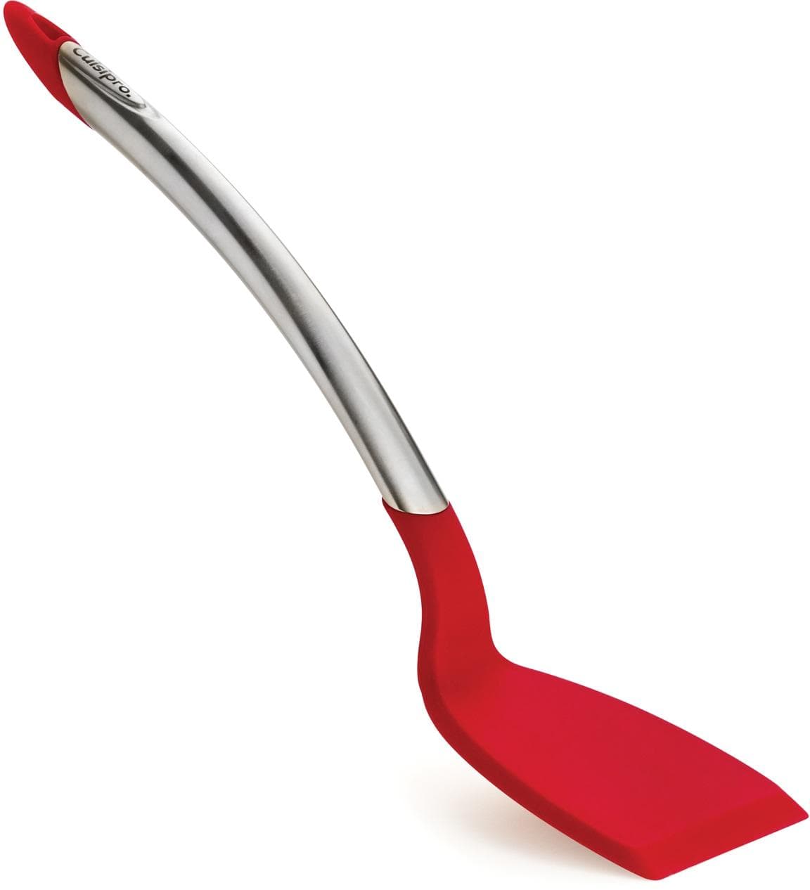 Elegante Küchenschaufel aus Edelstahl und Silikon