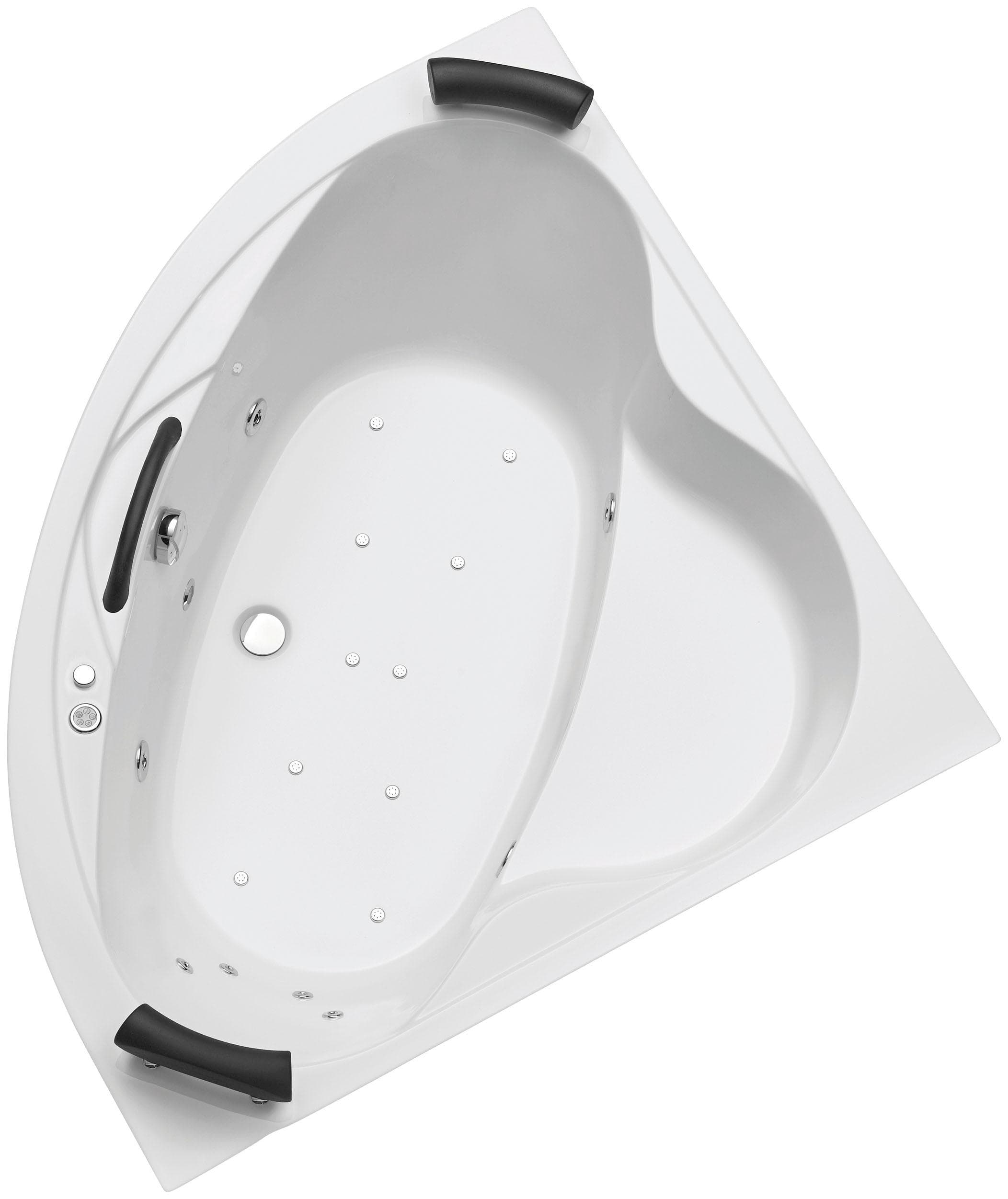 Whirlpool-Badewanne OTTOFOND "Siam" Weiß Sanitäracryl 140 cm