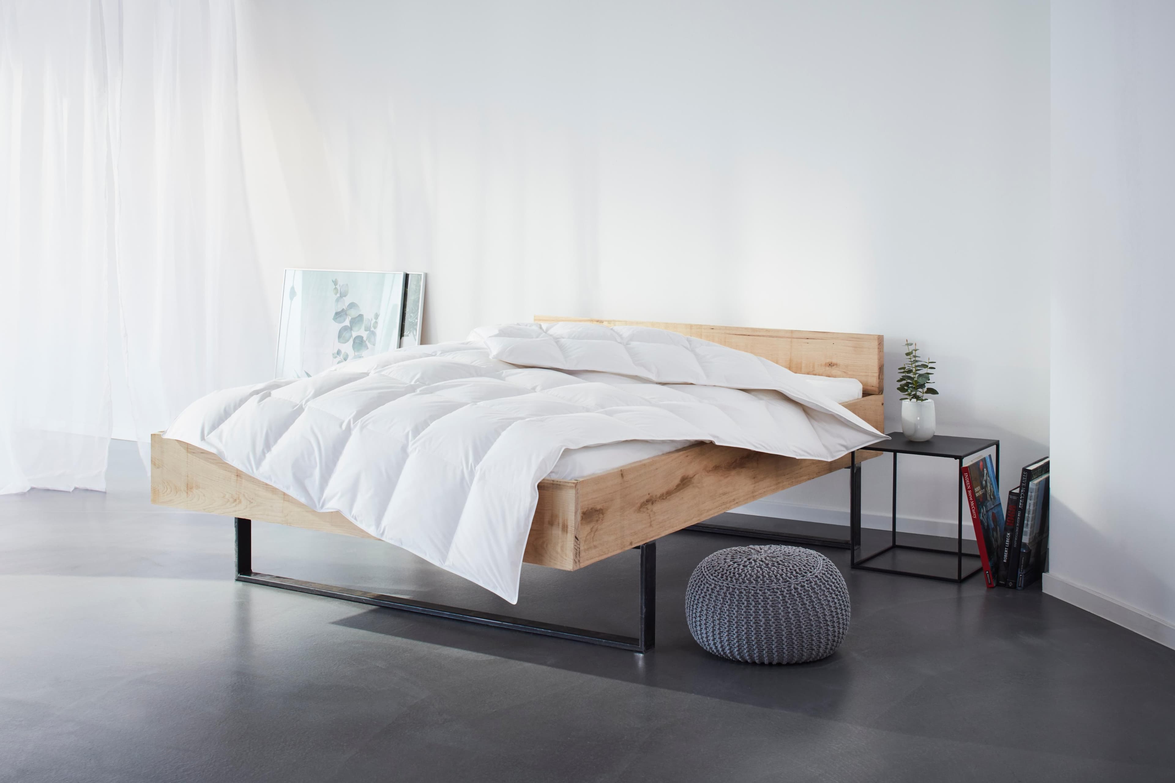 Otto Keller Daunenbettdecke + Kopfkissen Sandra: Hochwertige Baumwolle & Allergikerfreundlich