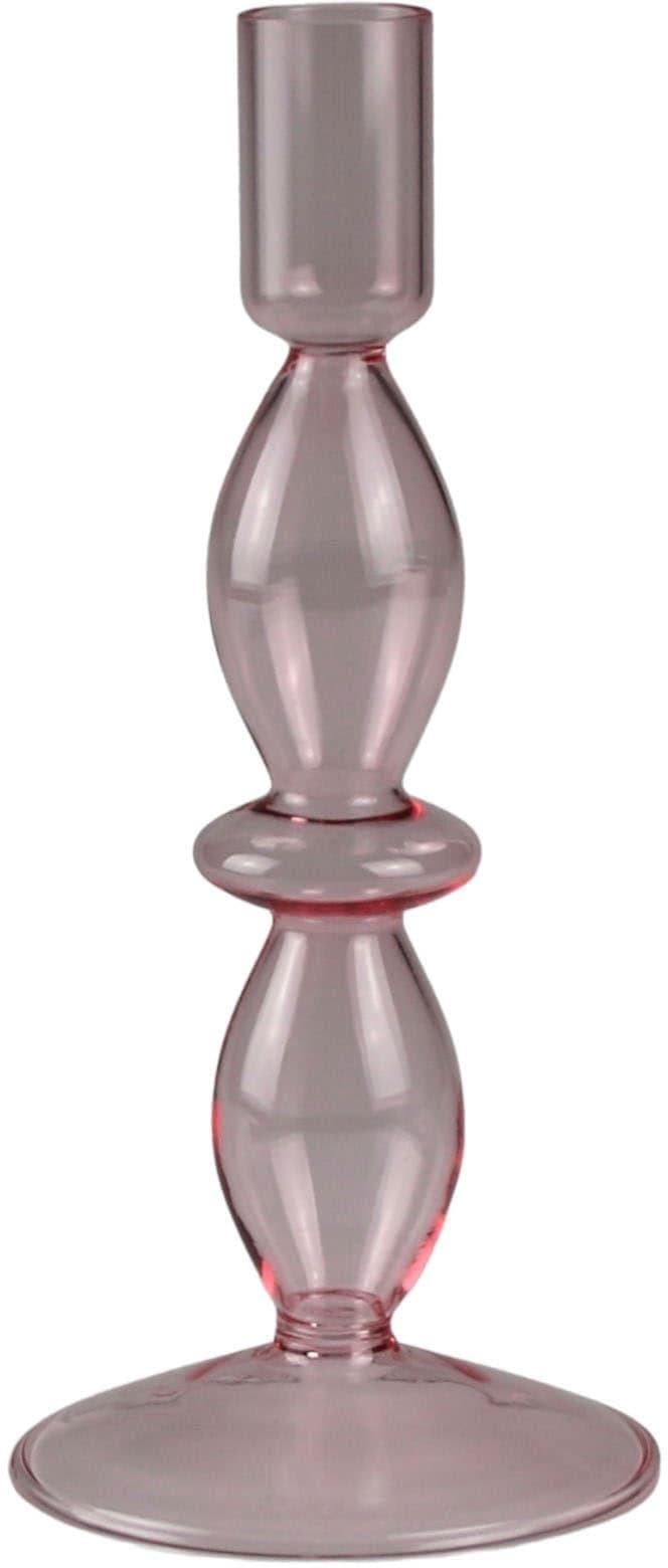 AM Design Glas Kerzenständer mit Ausbuchtungen - Stabkerzenhalter