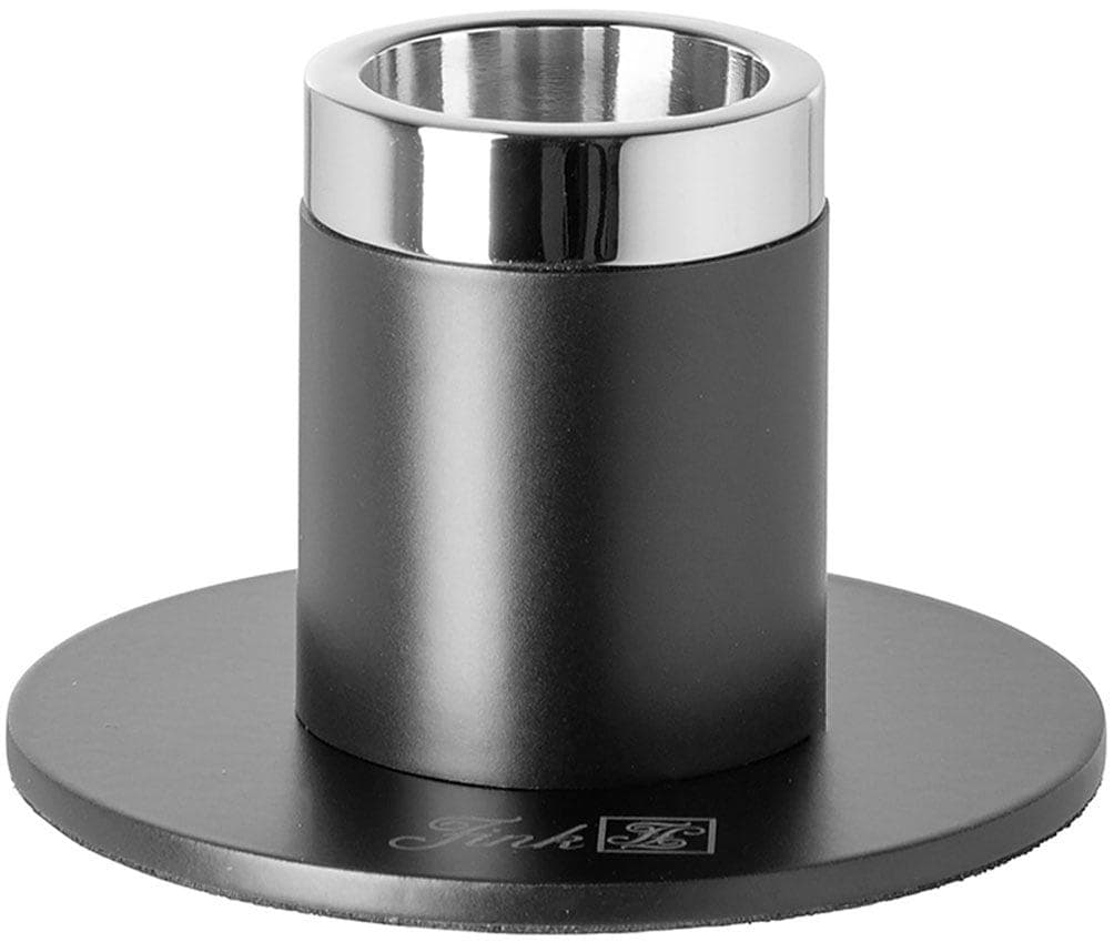 Fink ENNO Kerzenleuchter - Schwarz/Silber Aluminium/Eisen/Stahl