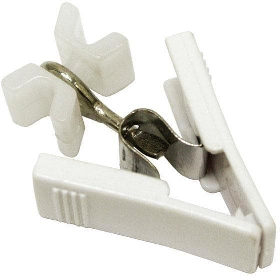 GARDINIA Gardinenstange X-Gleiter Weiß Kunststoff | 20er Pack