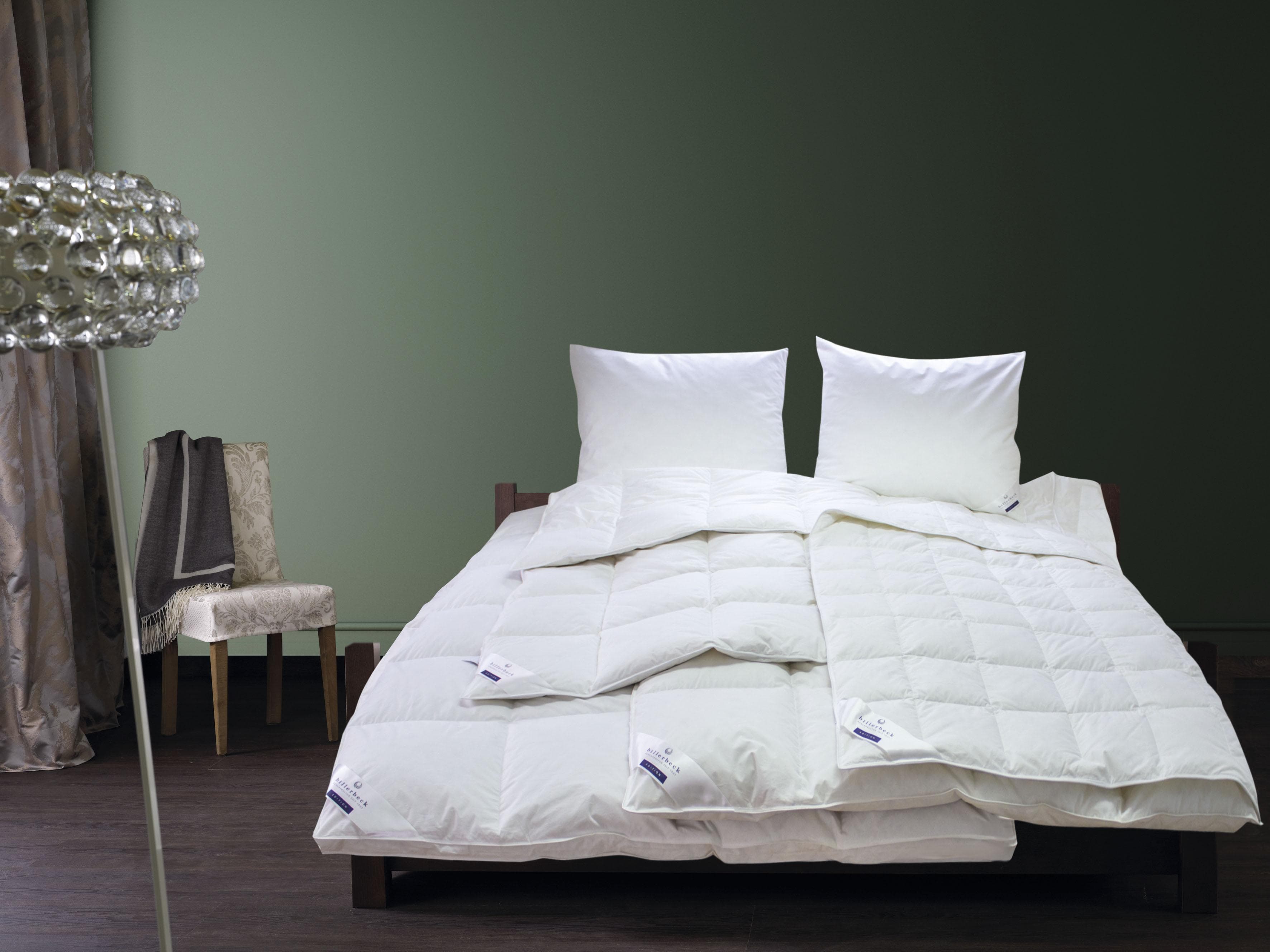 Billerbeck Daunenbettdecke Eliana 90: Sommerliche Baumwoll-Bettdecke mit Daunenfüllung