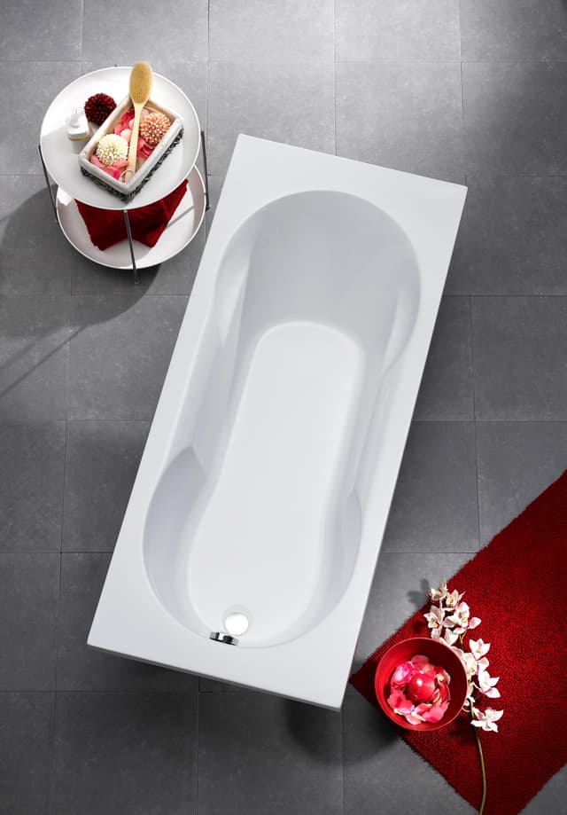 OTTOFOND Badewanne Julia Komplett-Set 3-tlg. Weiß Sanitäracryl