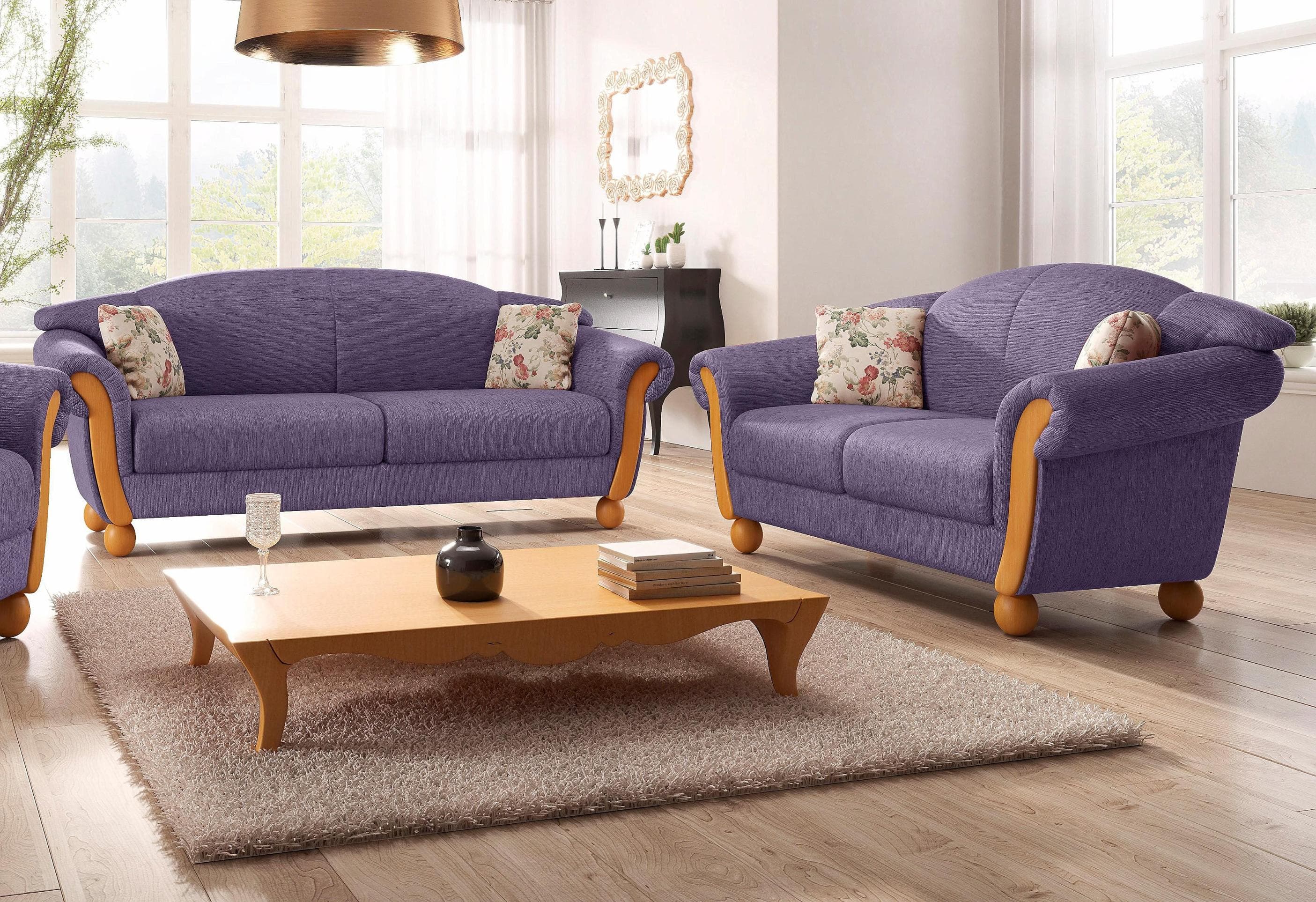 Elegantes Polstersofa Set (2-teilig)