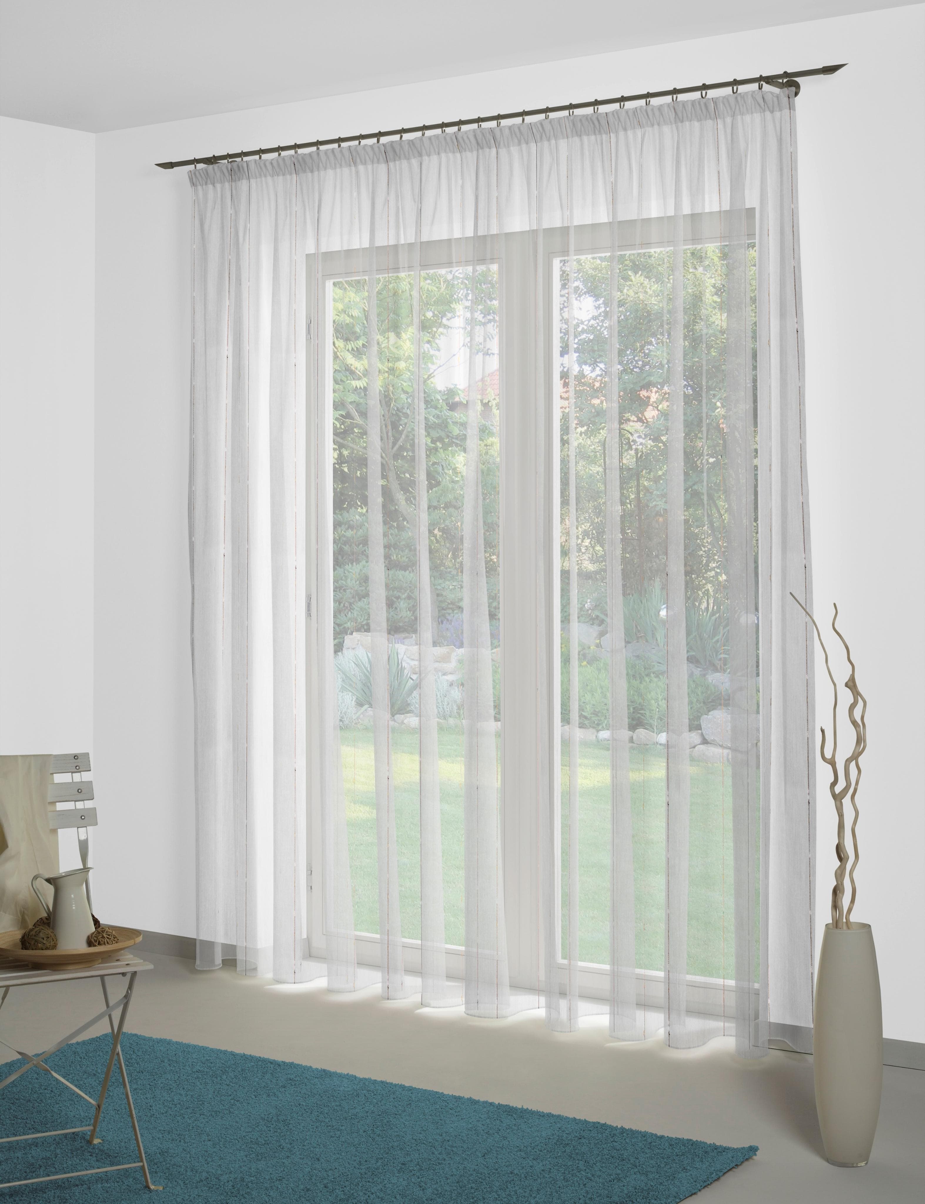 WIRTH Gardine Lizzy Weiß Polyester